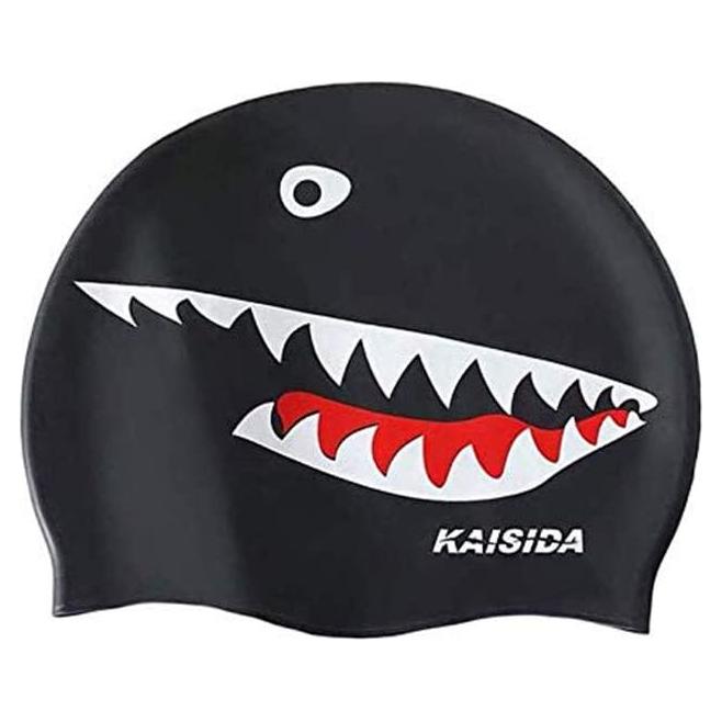 Gorro de Natación de Silicona KAISIDA Unisex Negro