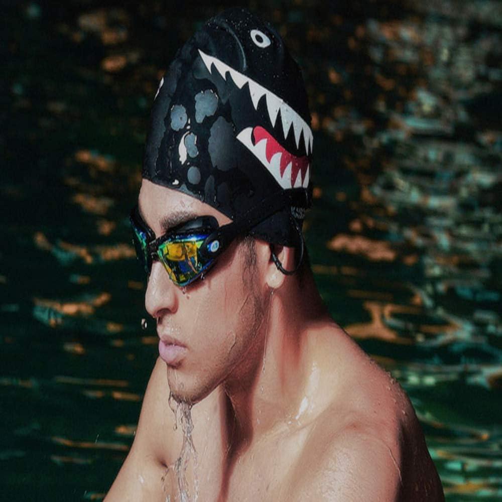 Gorro de Natación de Silicona KAISIDA Unisex Negro