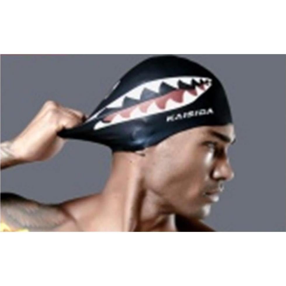 Gorro de Natación de Silicona KAISIDA Unisex Negro