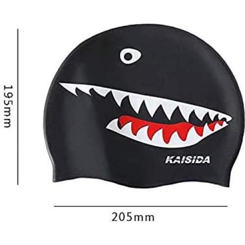 Gorro de Natación de Silicona KAISIDA Unisex Negro