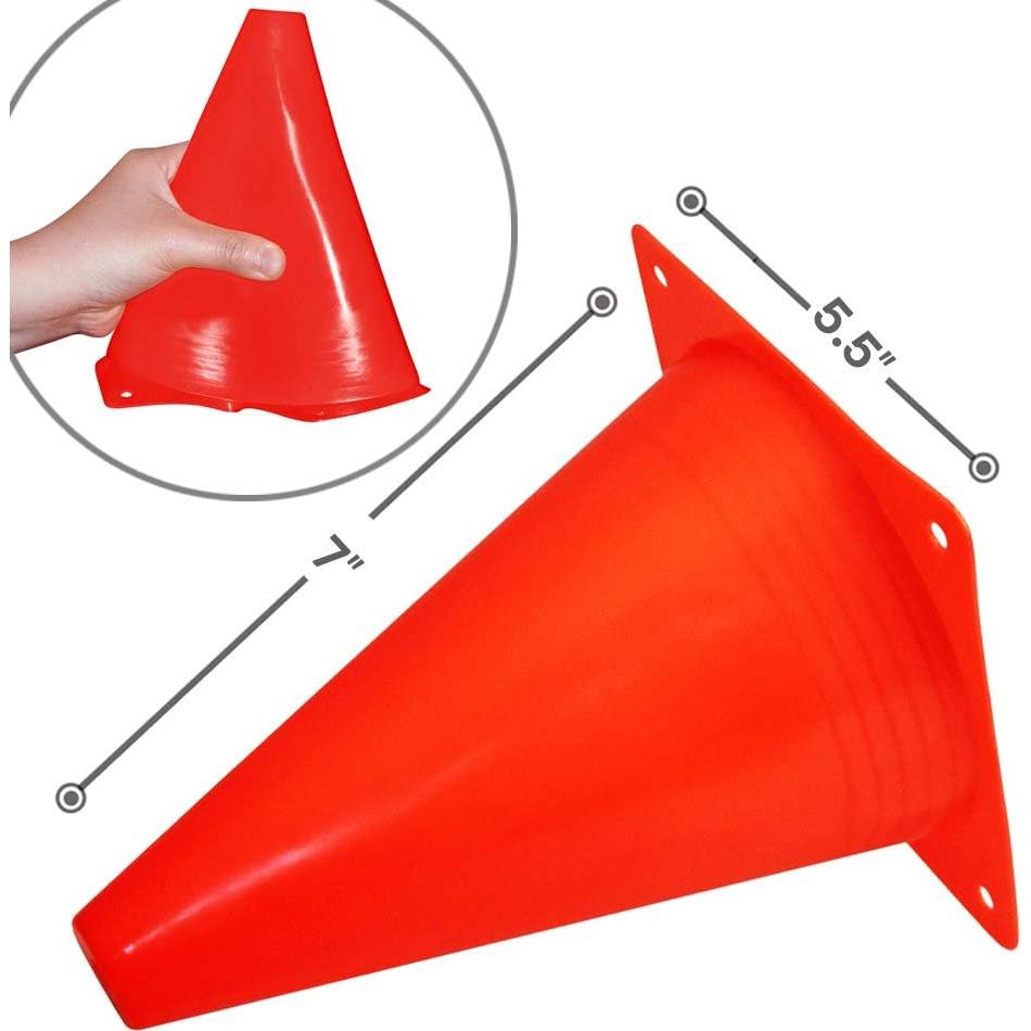 Conos de Entrenamiento de Plástico Novelty Place 12 Piezas 17.78 cm
