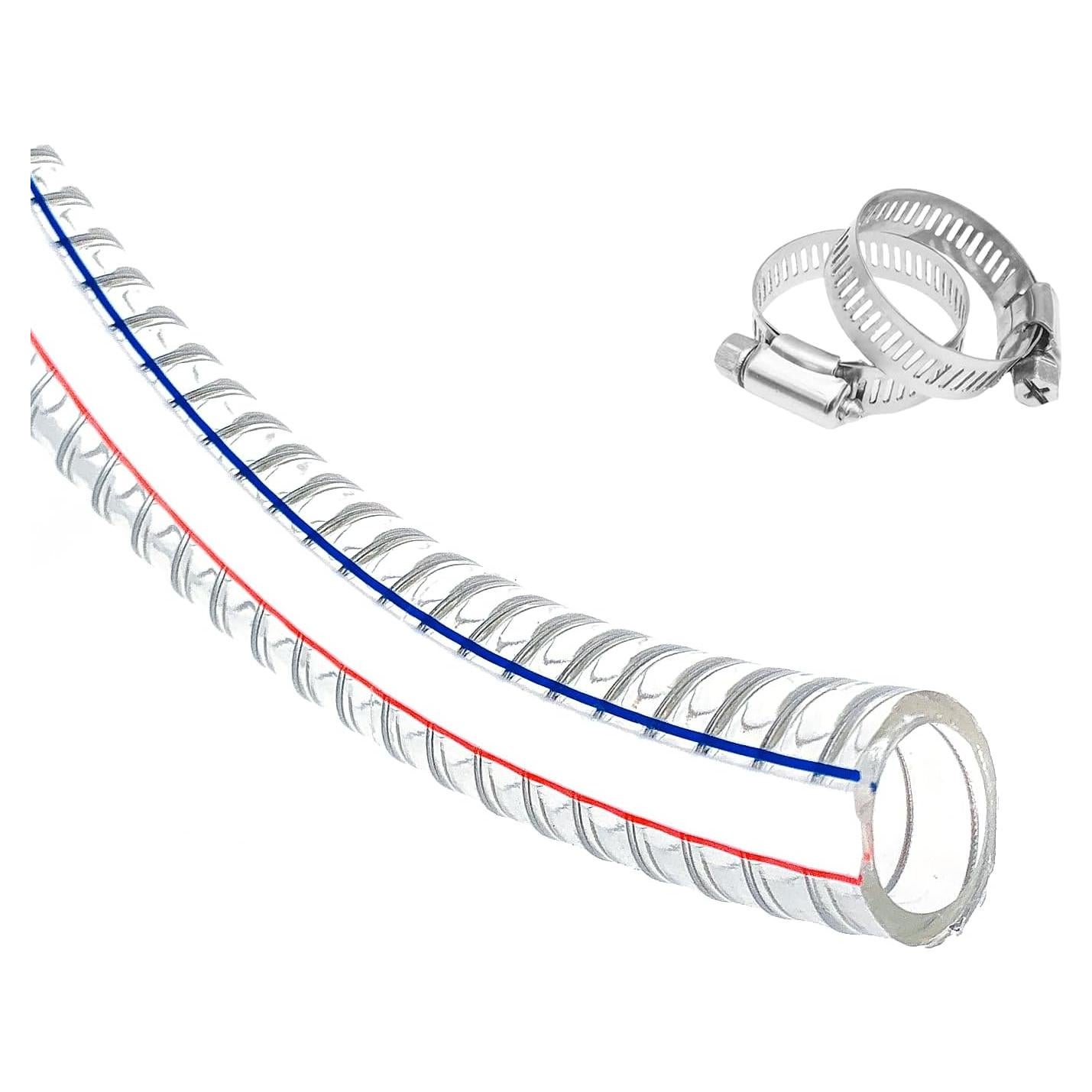 Manguera de Succión PVC 1" ID 3 pies PEISONGFEI Alta Presión