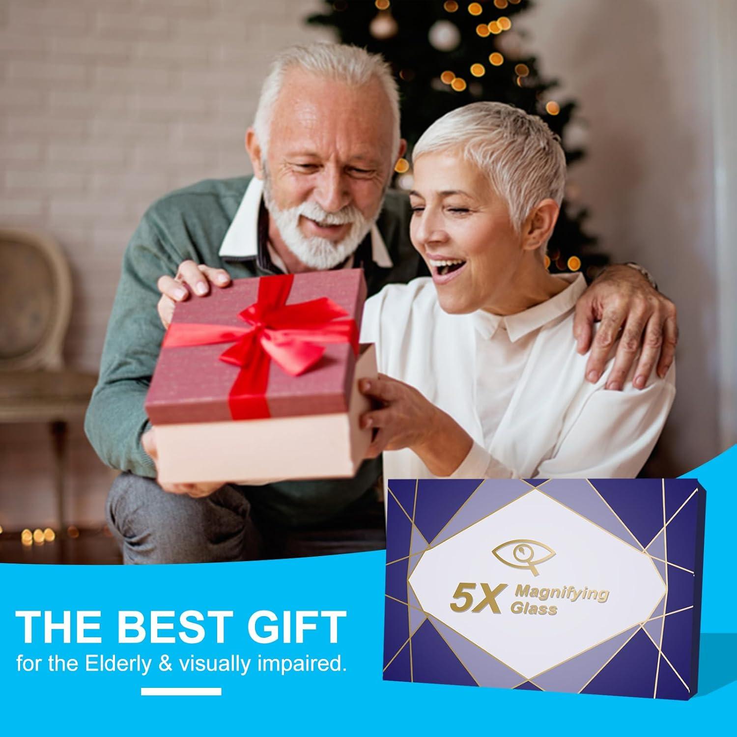 Lupa Manos Libres JUOIFIP 5X para Lectura y Manualidades