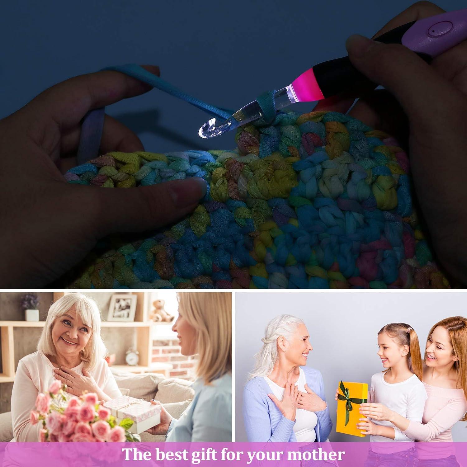 Juego de Ganchillos Iluminados Chuangdi 11 Tamaños 2.5 a 8 mm