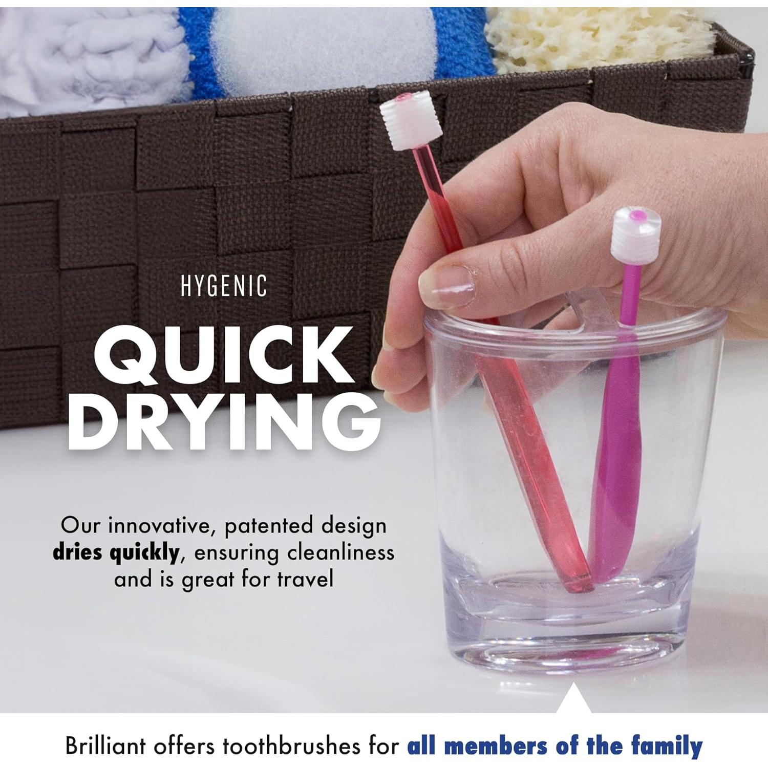 Cepillo de dientes Brilliant Oral Care para niños 2-5 años Lila