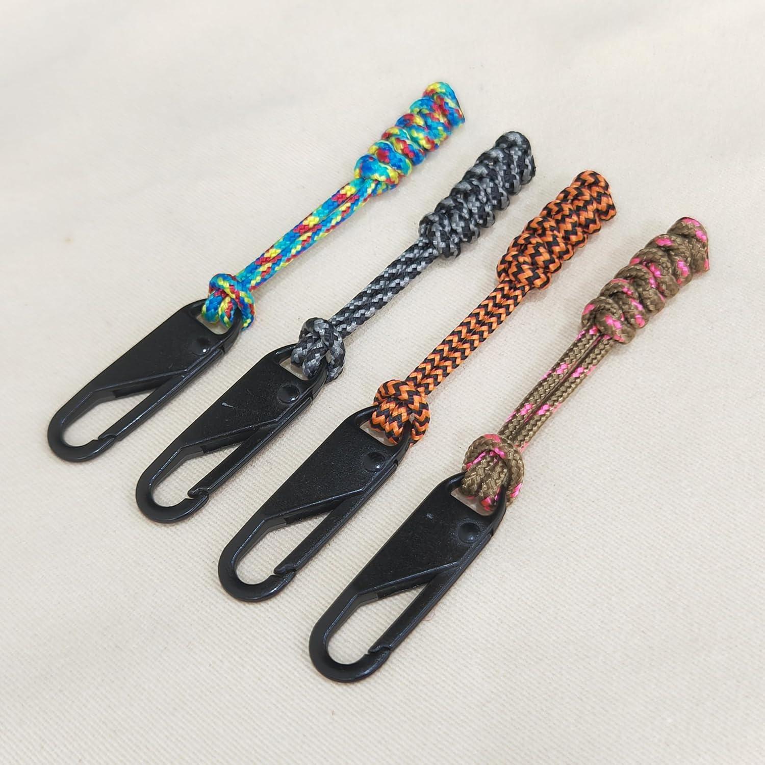 Kit de Reparación de Cremalleras FYMY 4 Piezas Paracord Universal