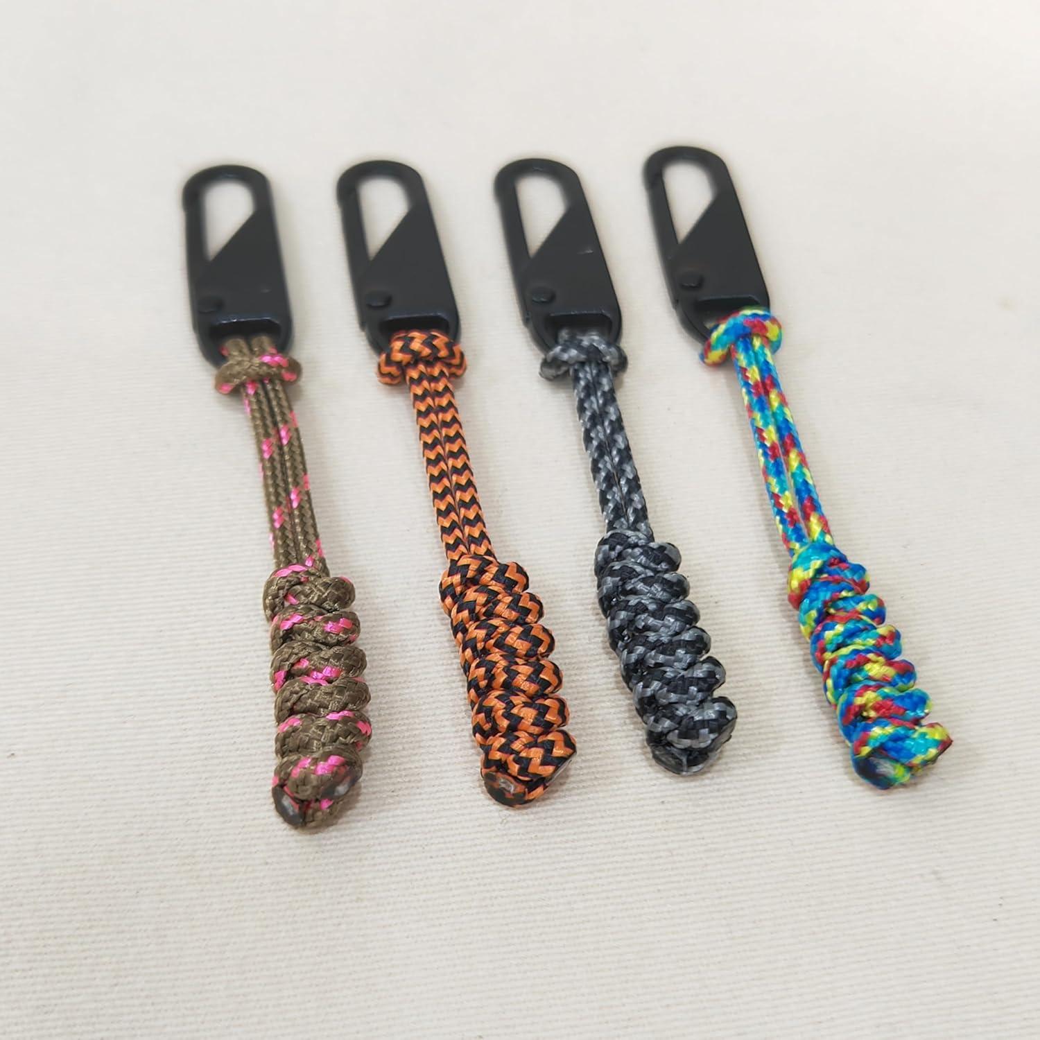 Kit de Reparación de Cremalleras FYMY 4 Piezas Paracord Universal