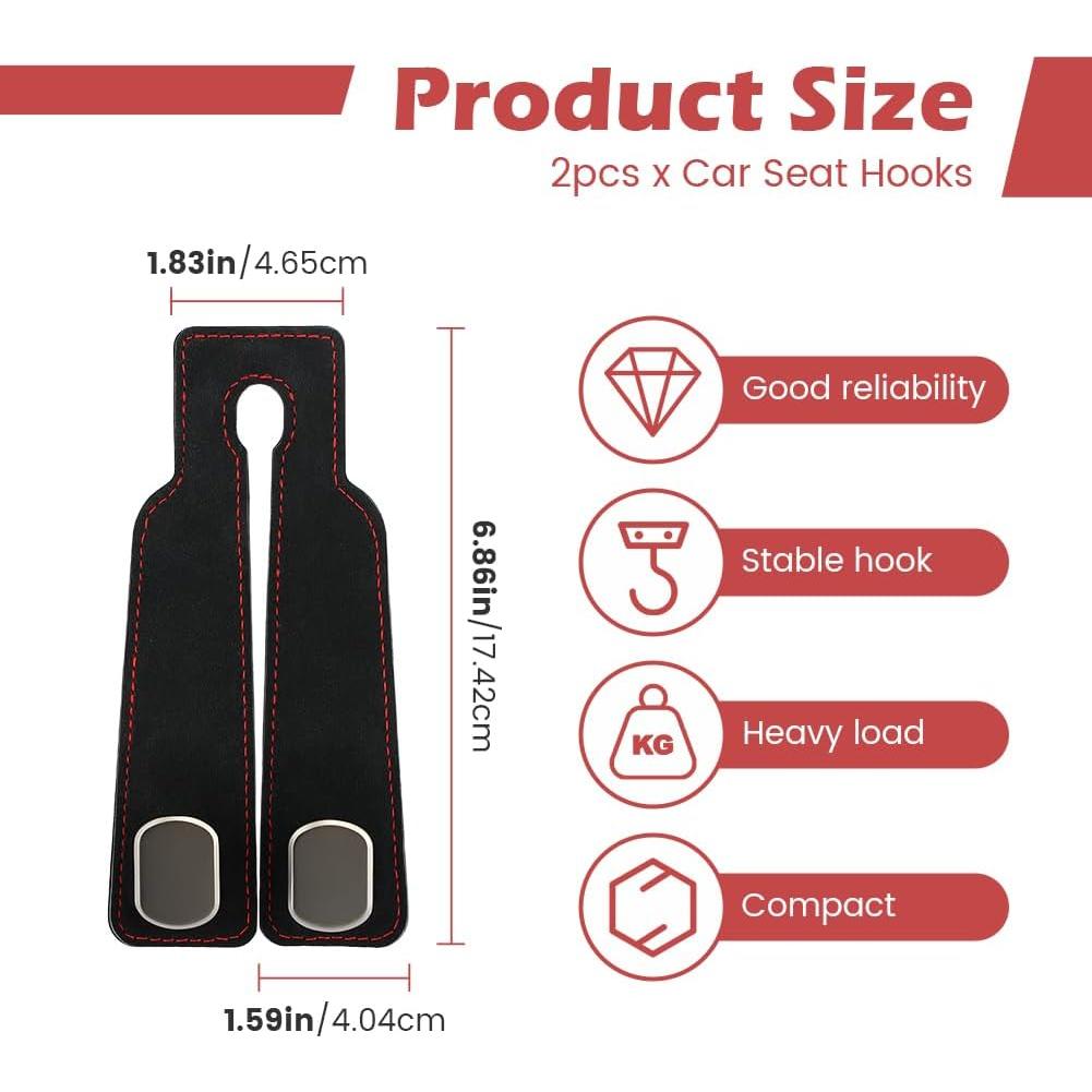 Ganchos de Almacenamiento para Asiento de Coche Bibabala 2pcs