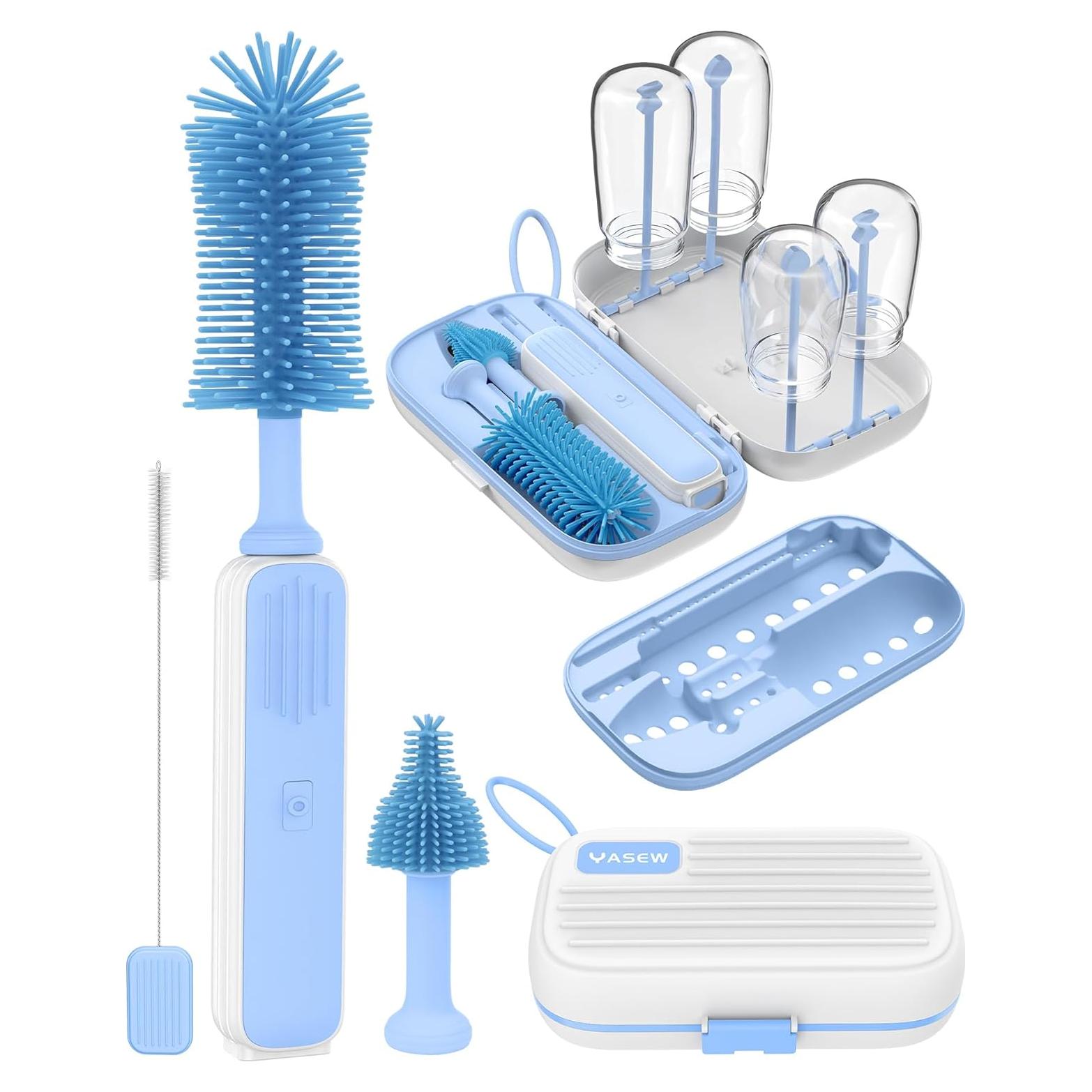 Limpiador Eléctrico de Botellas YASEW 2000mAh Azul