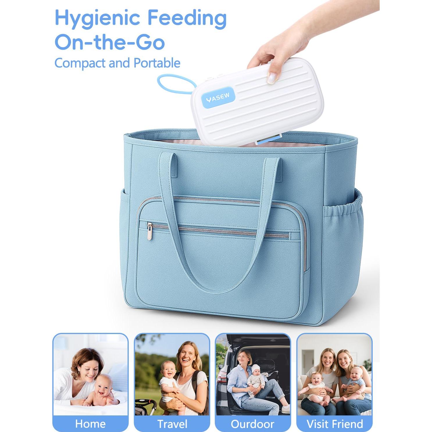 Limpiador Eléctrico de Botellas YASEW 2000mAh Azul