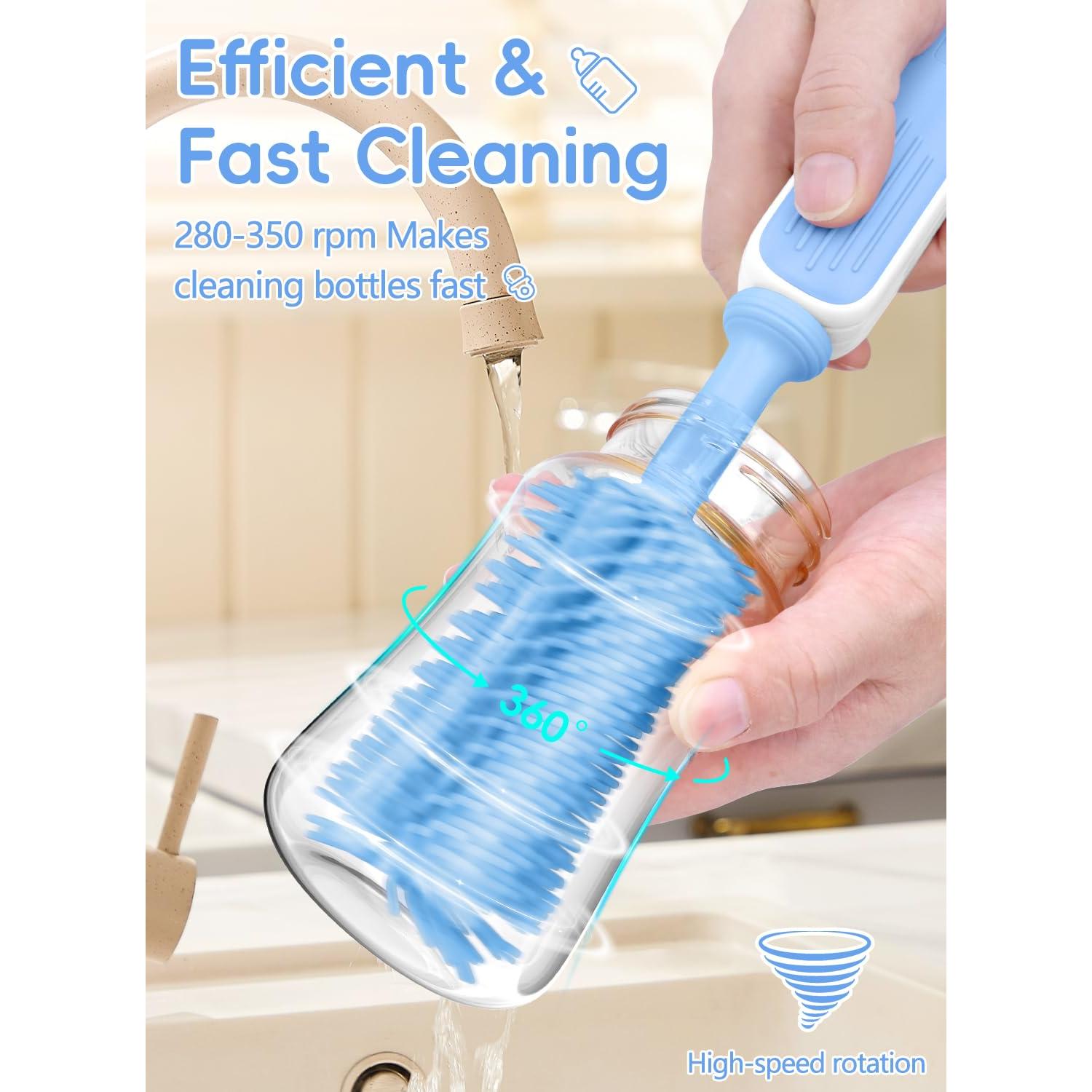 Limpiador Eléctrico de Botellas YASEW 2000mAh Azul