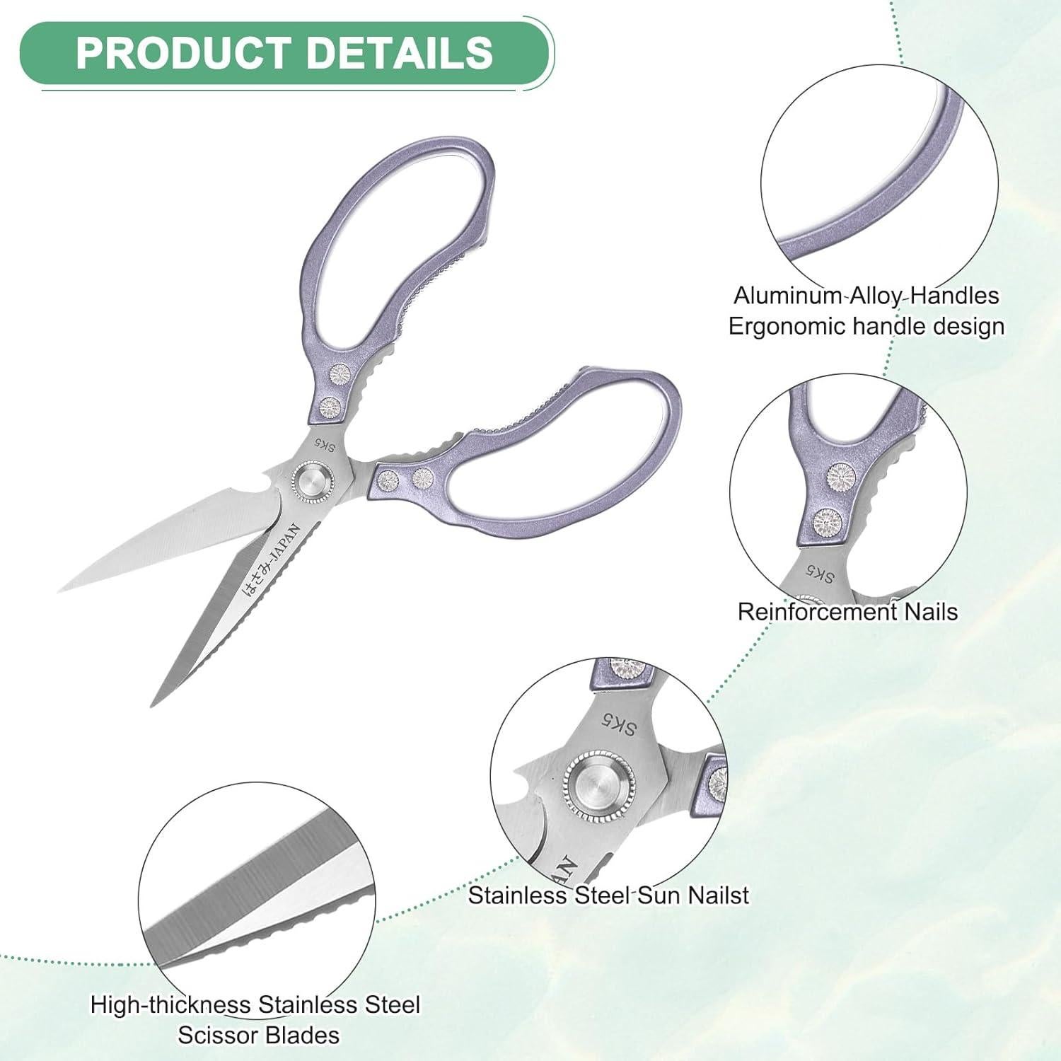 Tijeras de Cocina M METERXITY 230mm Acero Inoxidable Multifuncionales