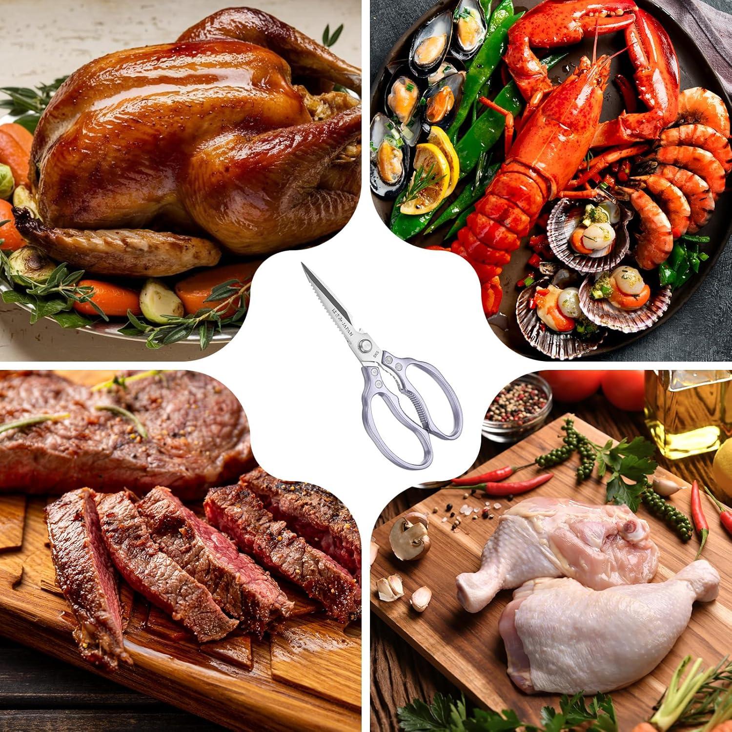 Tijeras de Cocina M METERXITY 230mm Acero Inoxidable Multifuncionales