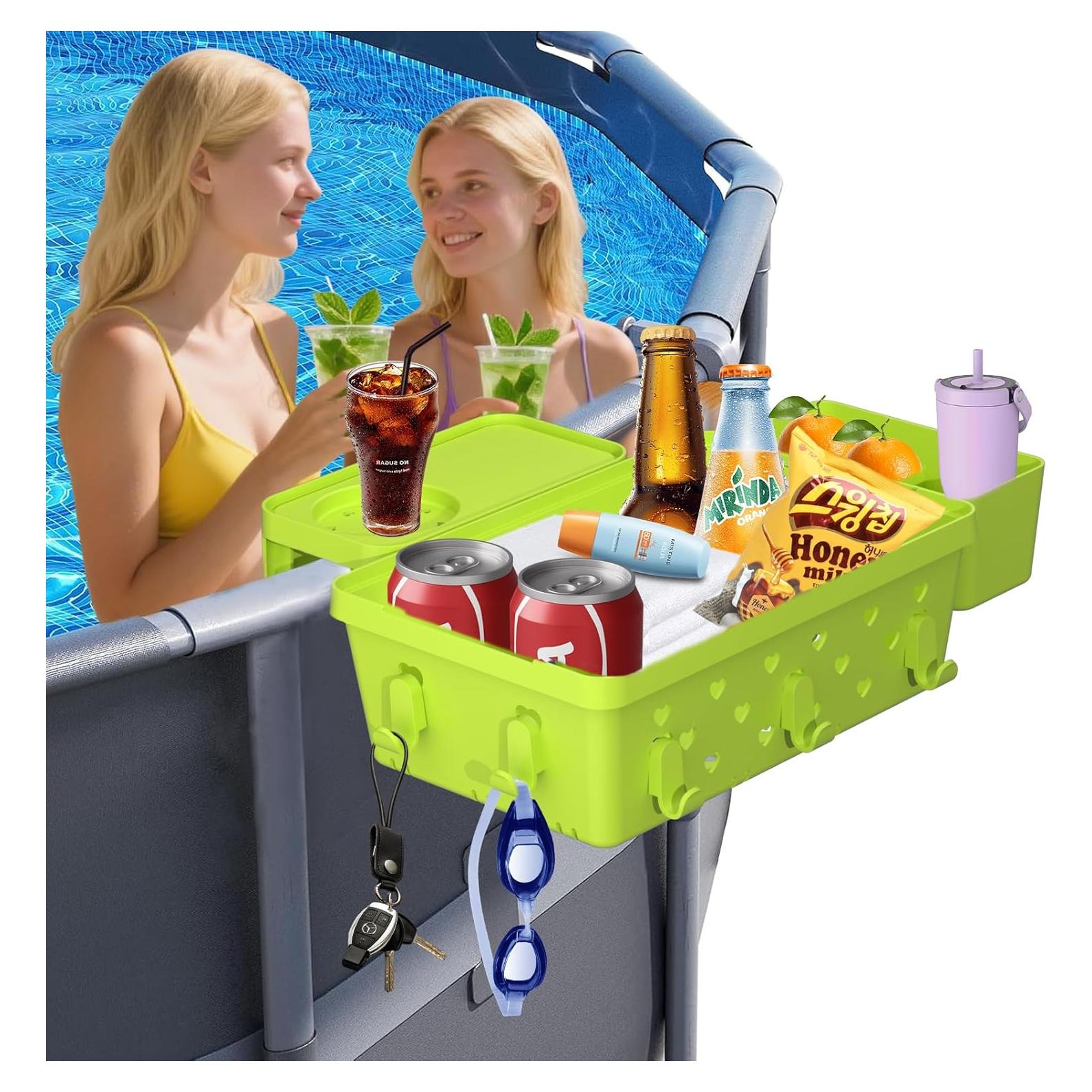 Canasta de Almacenamiento para Piscina GAMPLAE Verde 1 Paquete