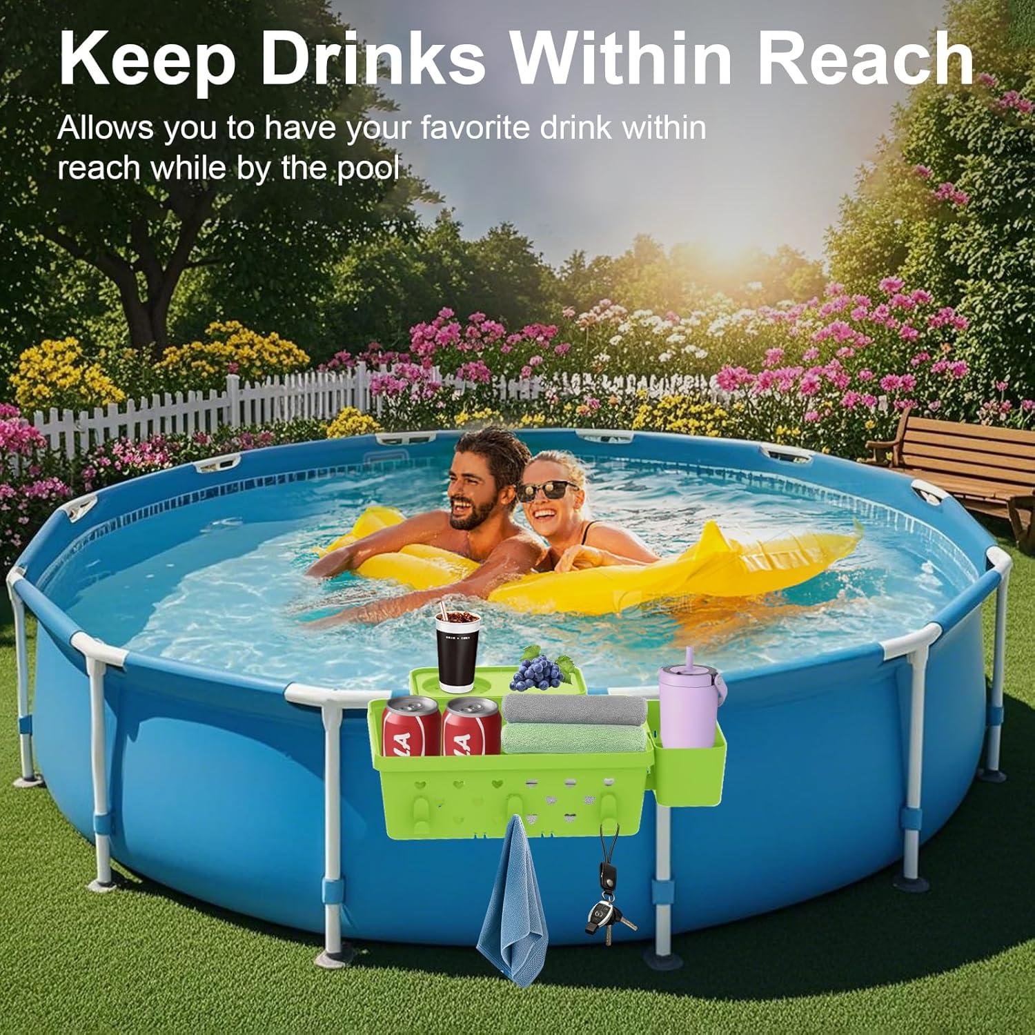 Canasta de Almacenamiento para Piscina GAMPLAE Verde 1 Paquete