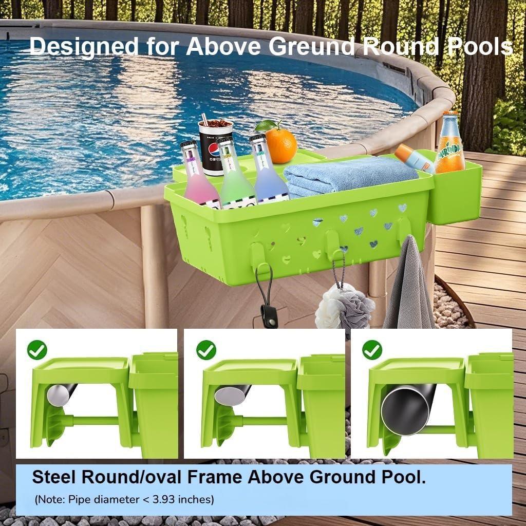 Canasta de Almacenamiento para Piscina GAMPLAE Verde 1 Paquete