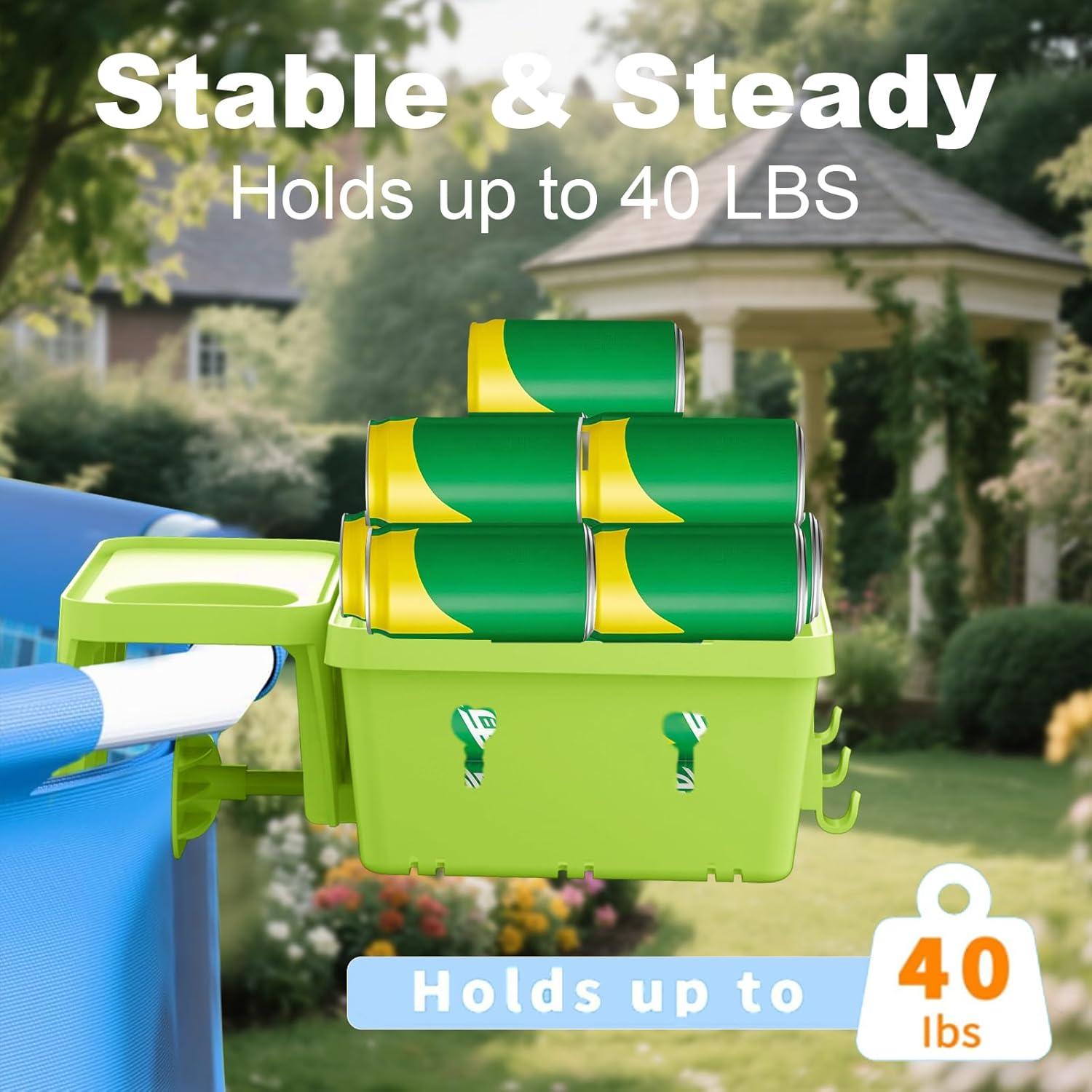 Canasta de Almacenamiento para Piscina GAMPLAE Verde 1 Paquete