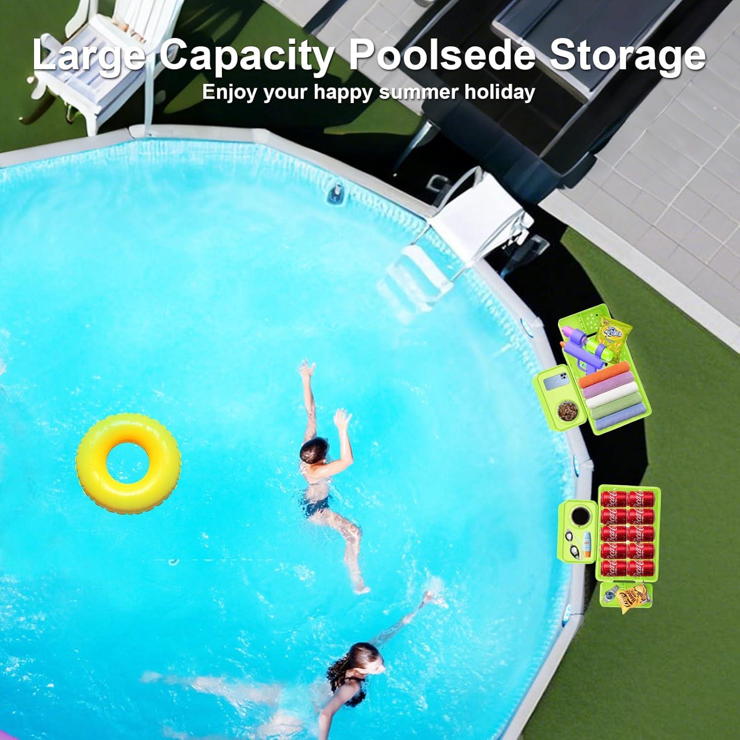 Canasta de Almacenamiento para Piscina GAMPLAE Verde 1 Paquete