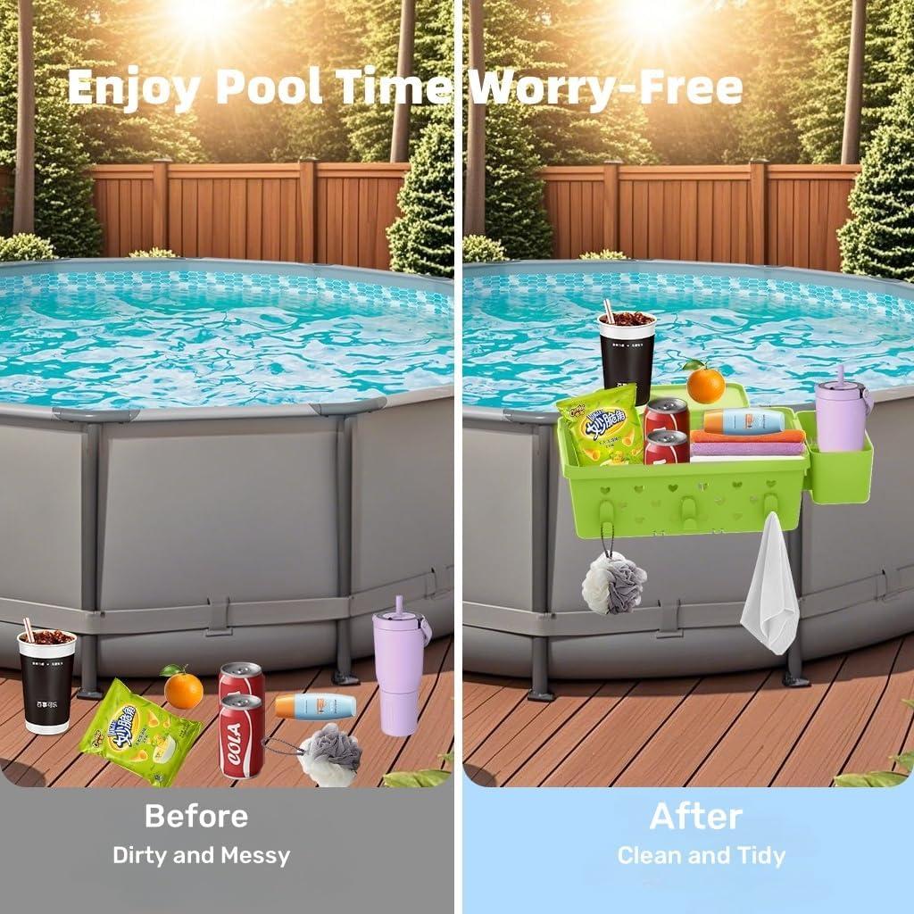 Canasta de Almacenamiento para Piscina GAMPLAE Verde 1 Paquete