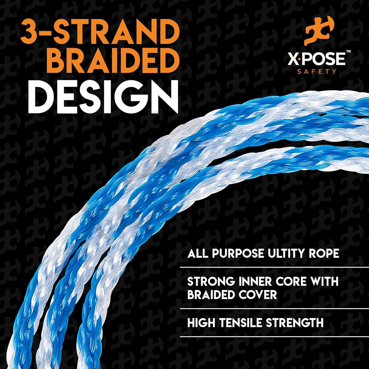 Cuerda Trenzada de Polipropileno Xpose 30.48 m Azul/Blanco