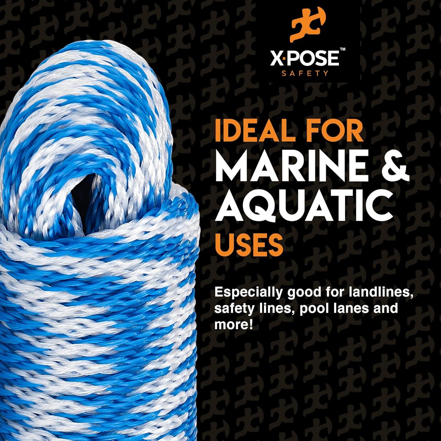 Cuerda Trenzada de Polipropileno Xpose 30.48 m Azul/Blanco