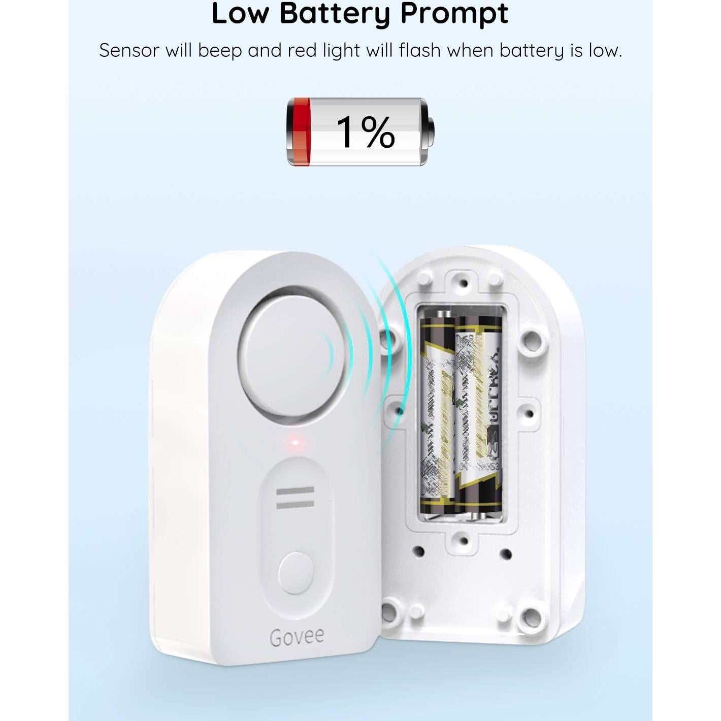 Detector de Fugas de Agua Govee H5054 100dB Inalámbrico