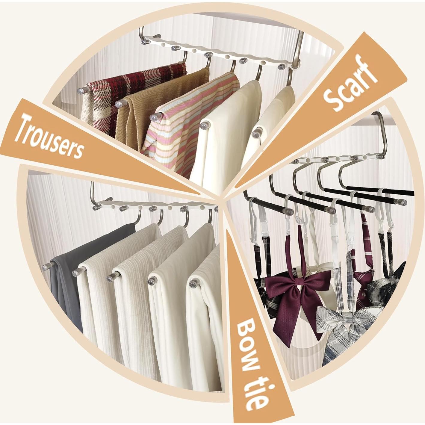 Organizador de Armario Bozyuni 2 Paquetes Antideslizante