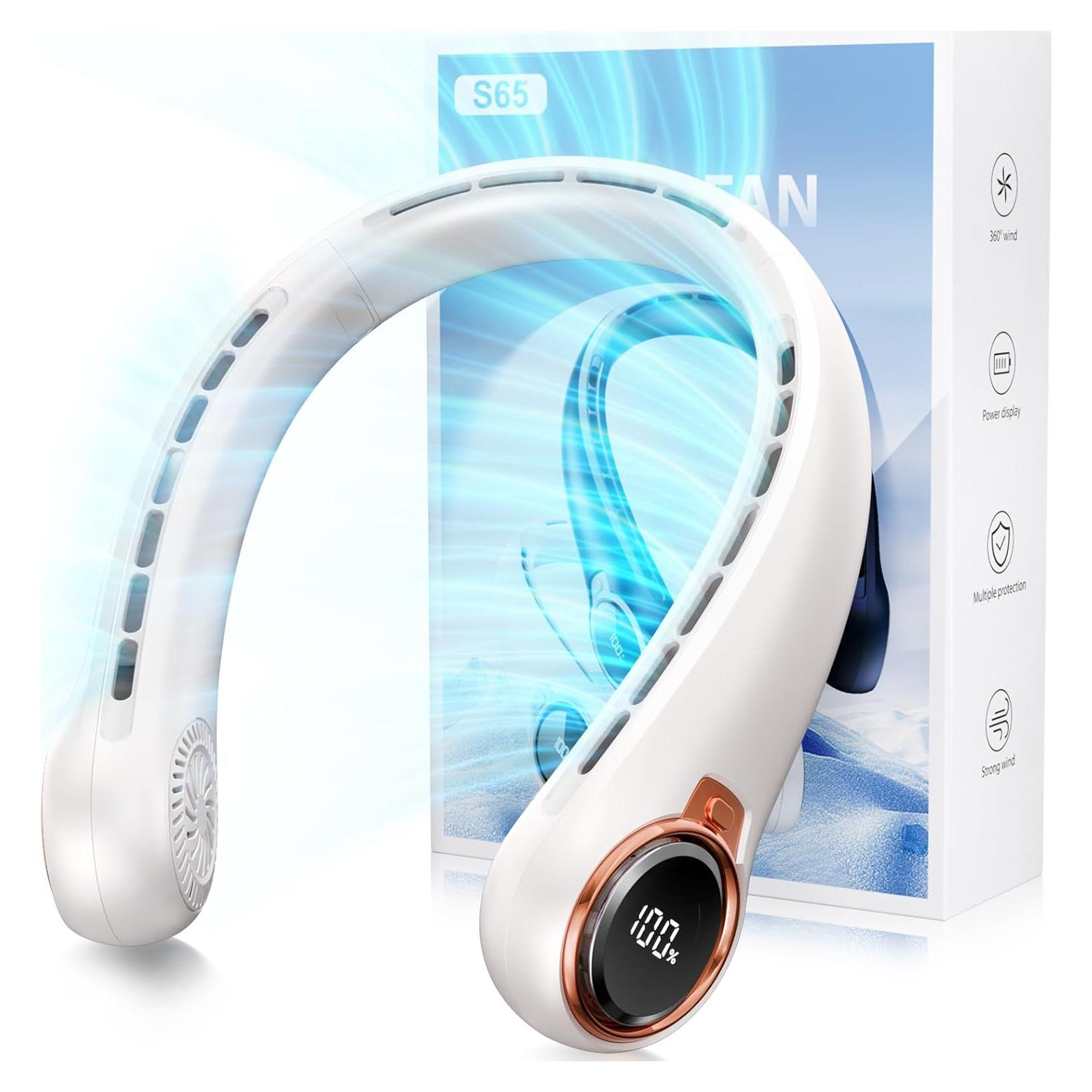 Ventilador de Cuello Portátil ZHZW 6000mAh USB 3 Velocidades