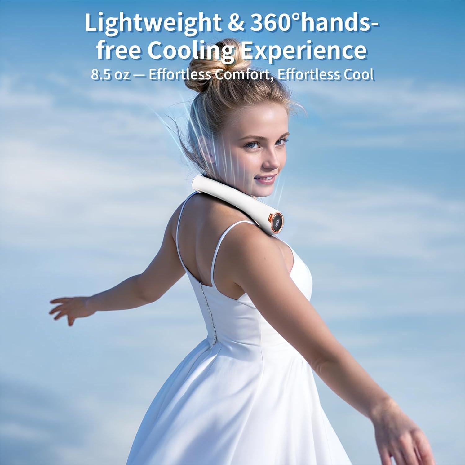 Ventilador de Cuello Portátil ZHZW 6000mAh USB 3 Velocidades