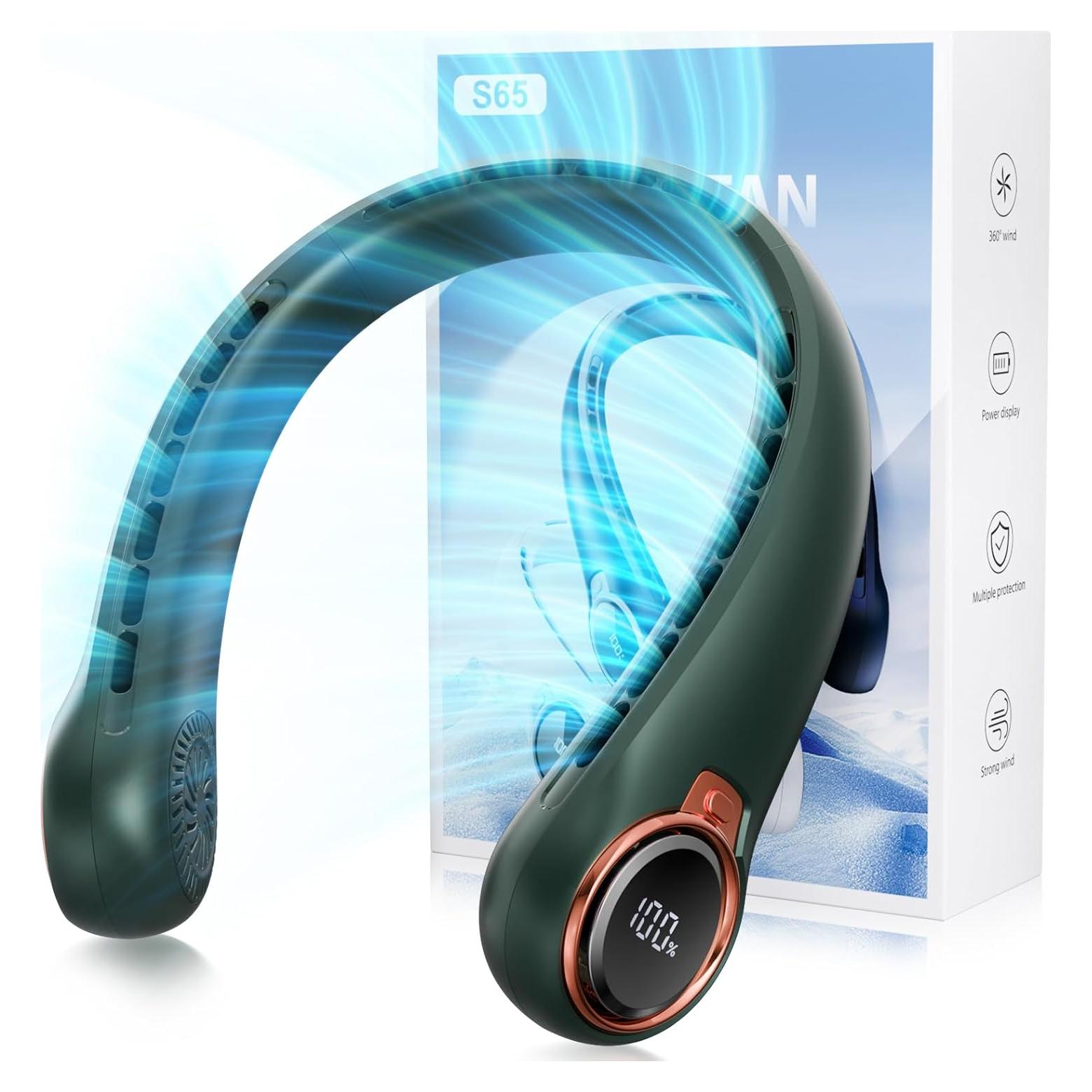 Ventilador de Cuello Portátil ZHZW nf01 6000mAh 3 Velocidades