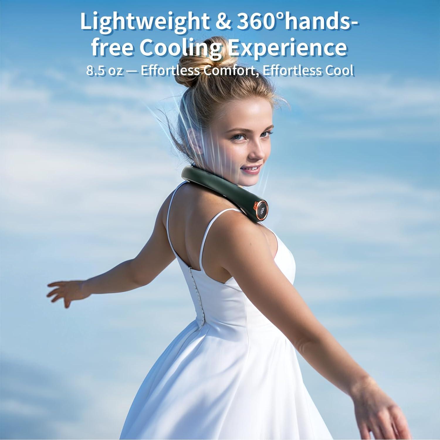 Ventilador de Cuello Portátil ZHZW nf01 6000mAh 3 Velocidades