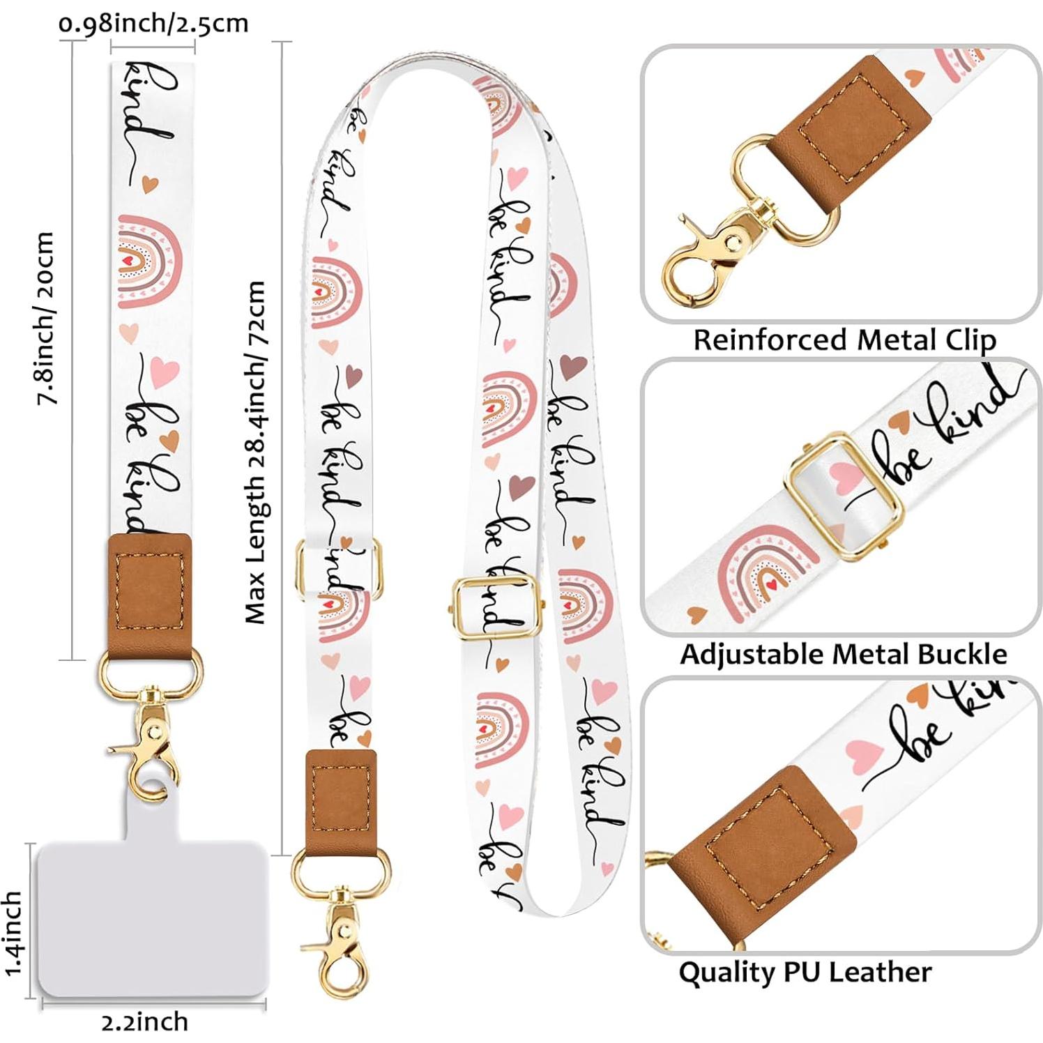Correa ajustable para teléfono Yonlevres - SÉ AMABLE - Arcoíris
