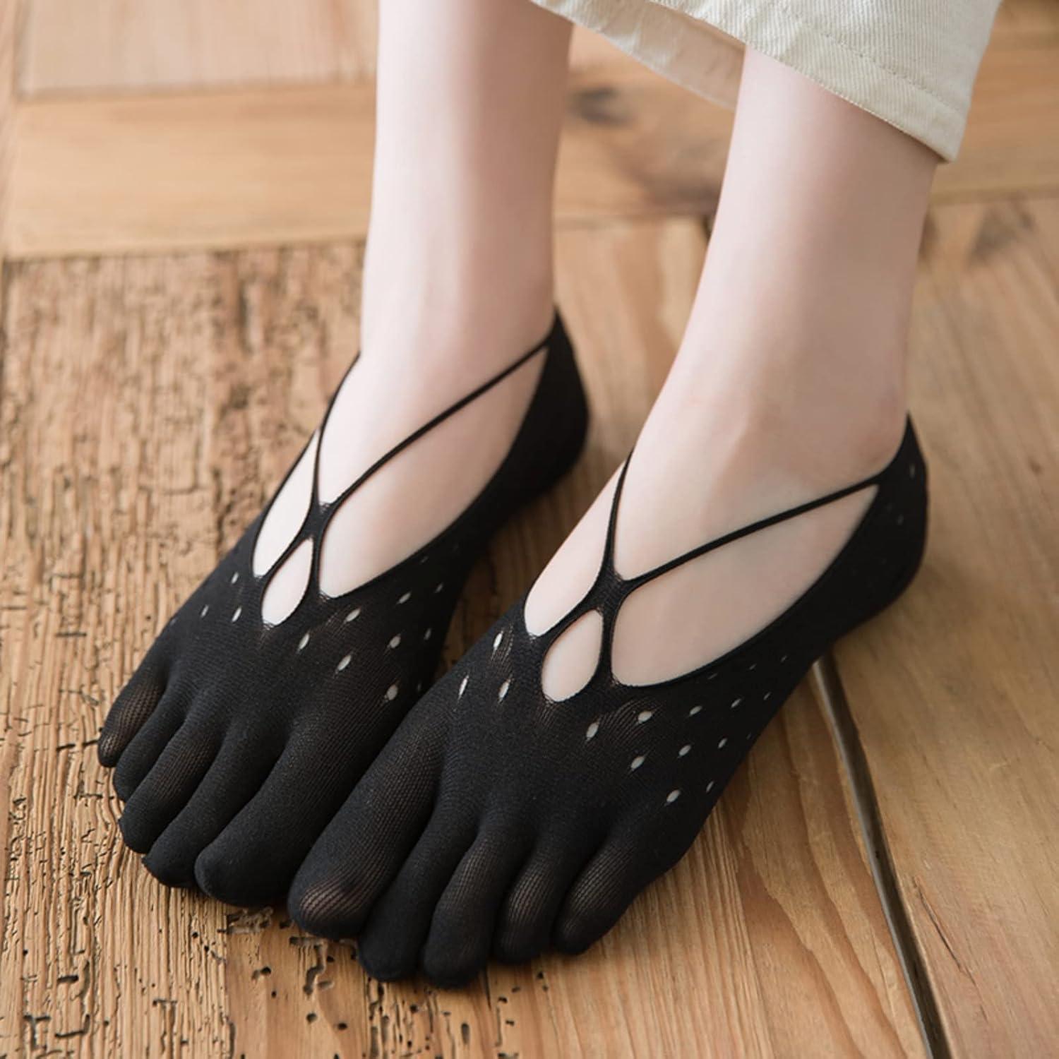 Calcetines Cortos de Dedos Antideslizantes Verdancy - 3 Pares