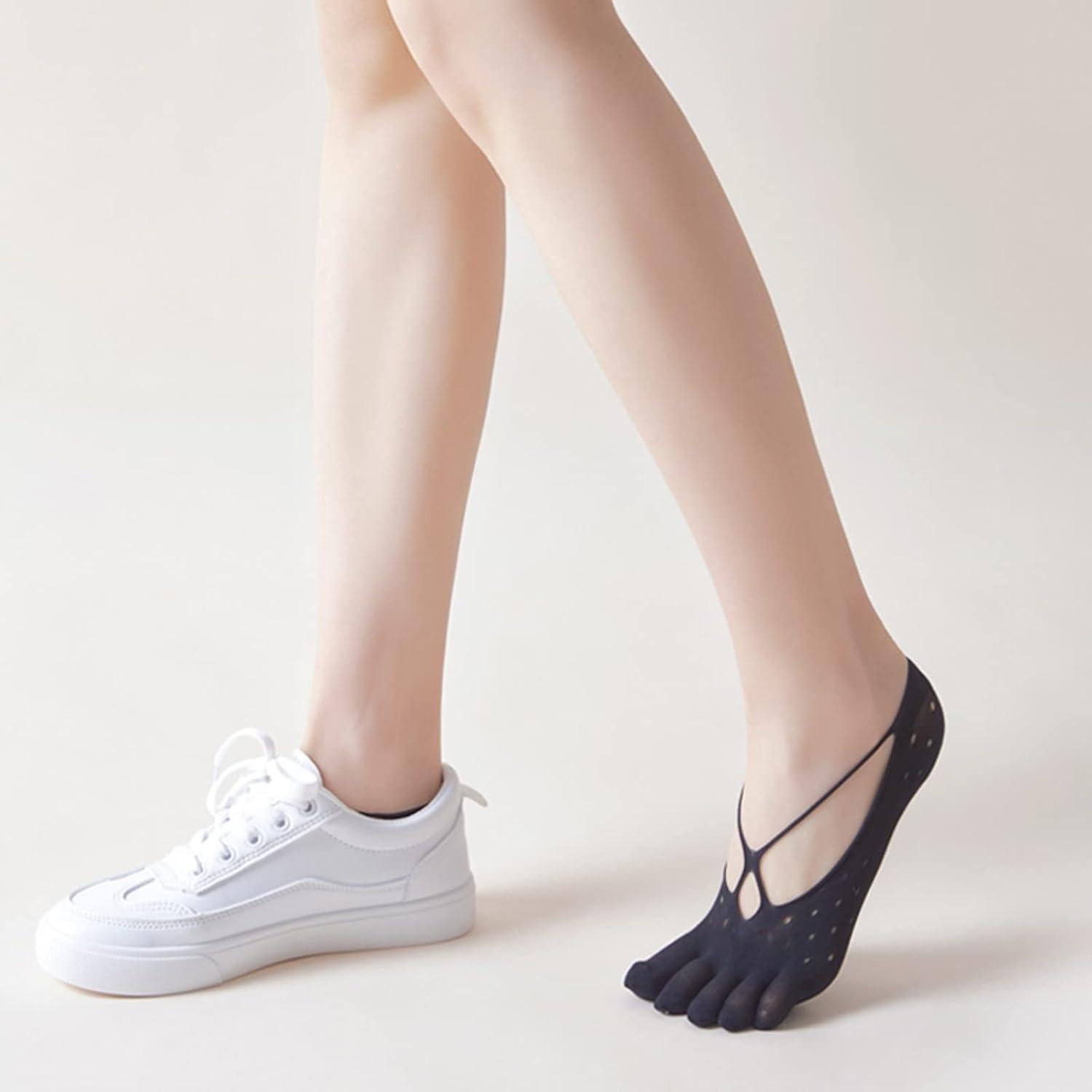 Calcetines Cortos de Dedos Antideslizantes Verdancy - 3 Pares