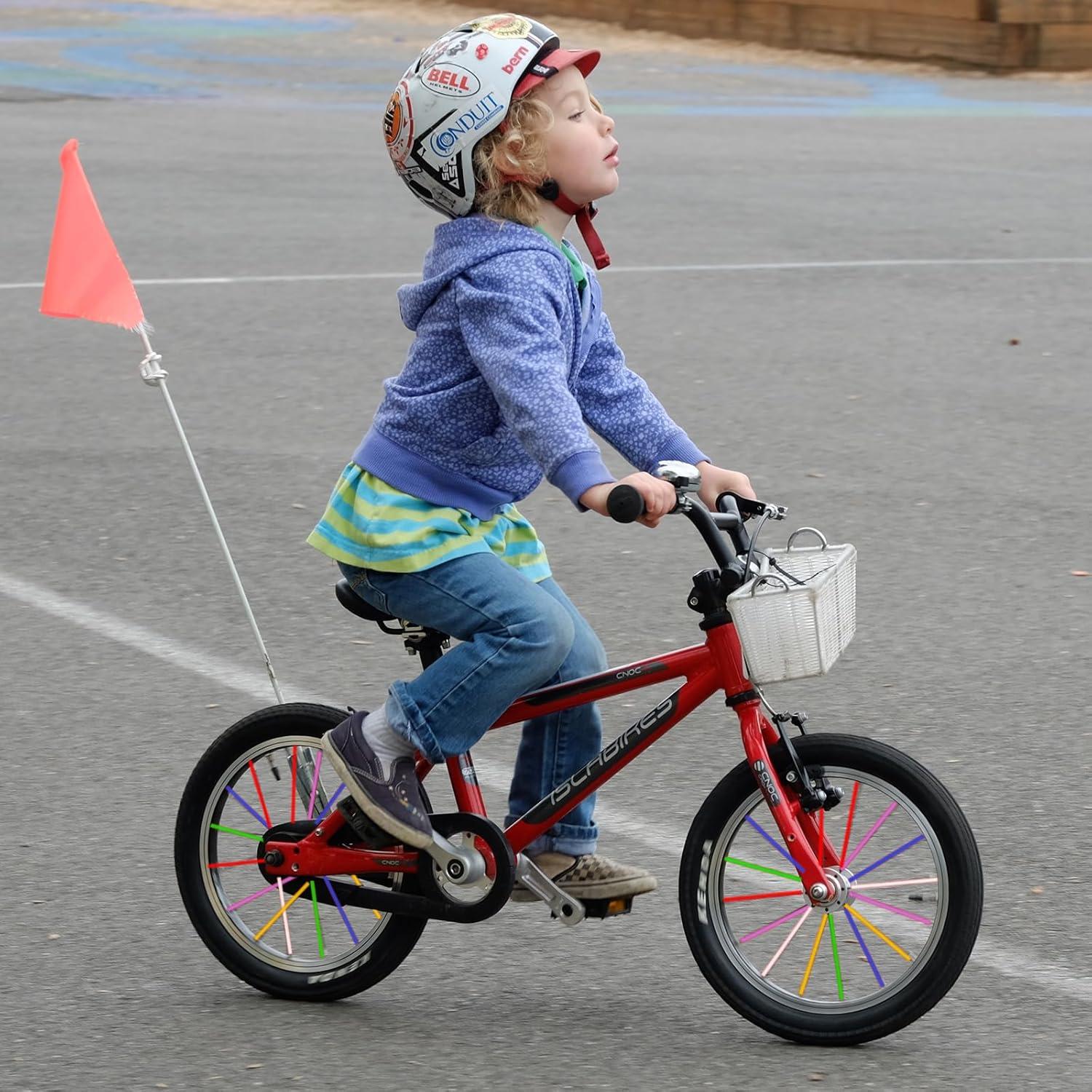 180 Fundas de Radios DENGXINWEI 24cm 10 Colores para Bicicleta