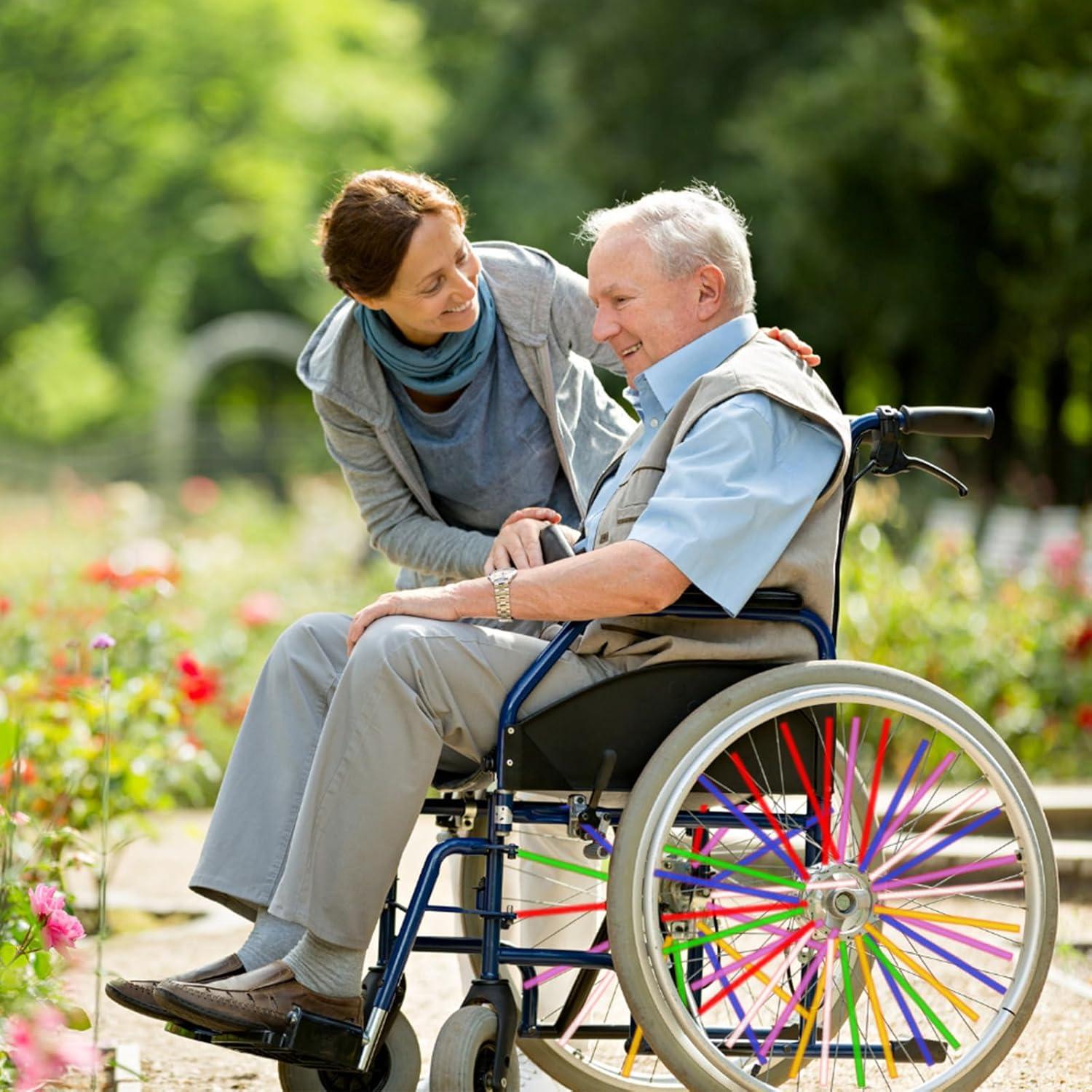 180 Fundas de Radios DENGXINWEI 24cm 10 Colores para Bicicleta