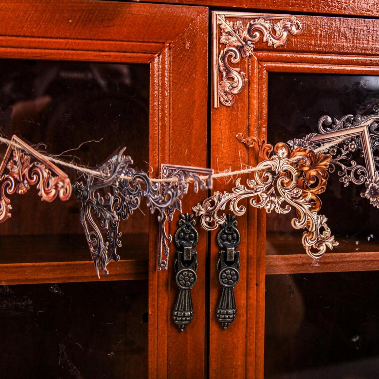 96 Calcomanías Vintage Esquinas Decorativas BROVITI para Scrapbook