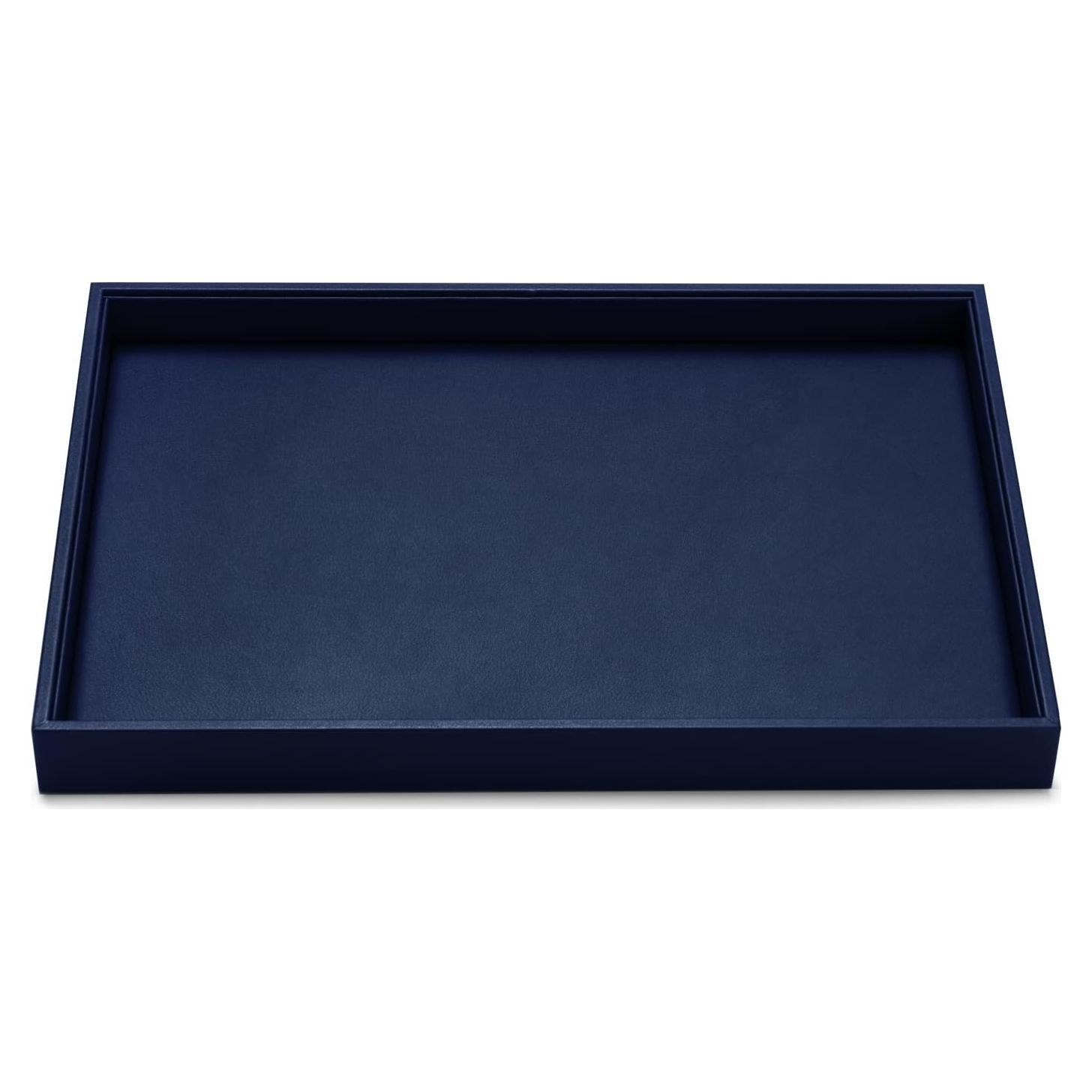 Bandeja de Exhibición de Joyería Oirlv Azul Apilable 35x24cm