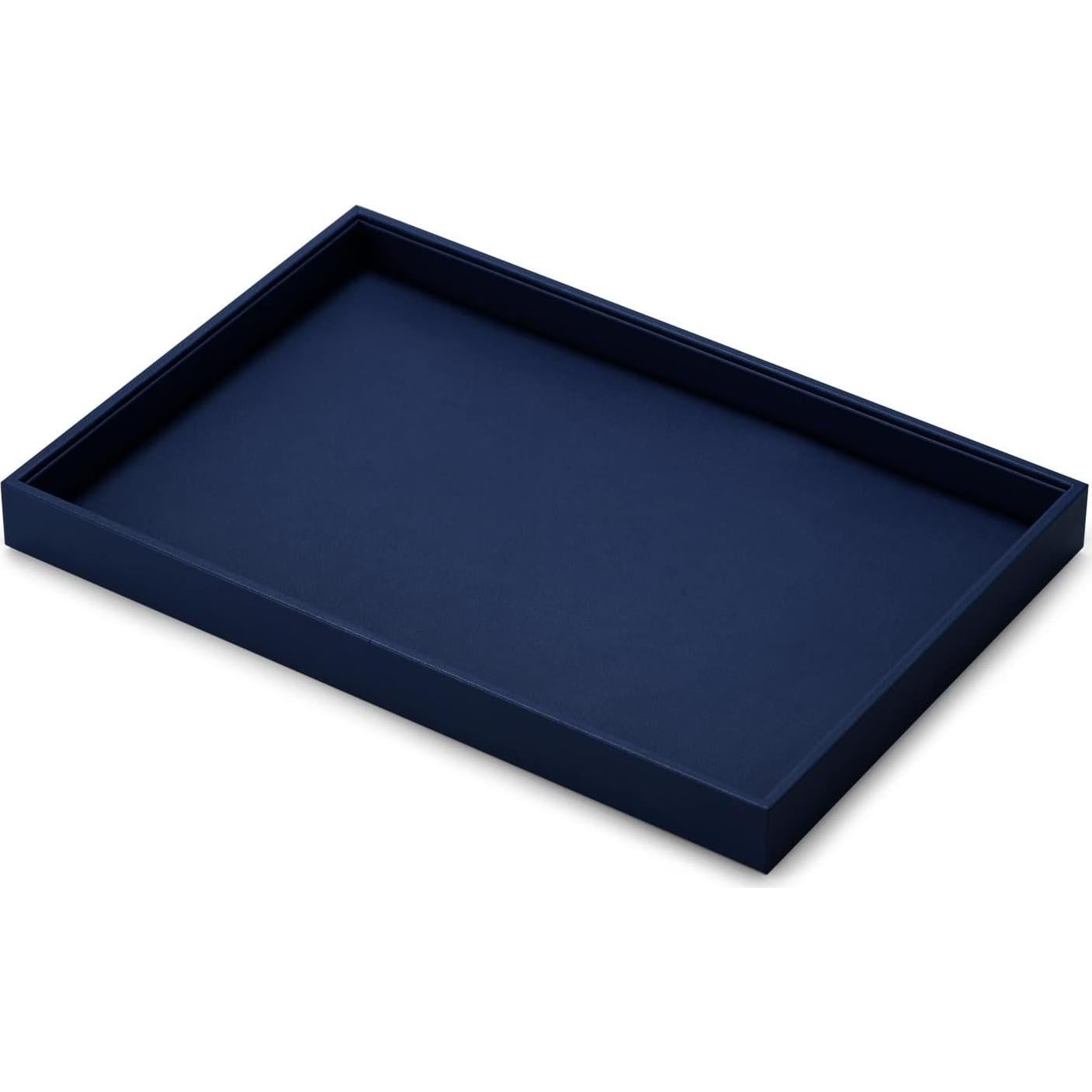 Bandeja de Exhibición de Joyería Oirlv Azul Apilable 35x24cm