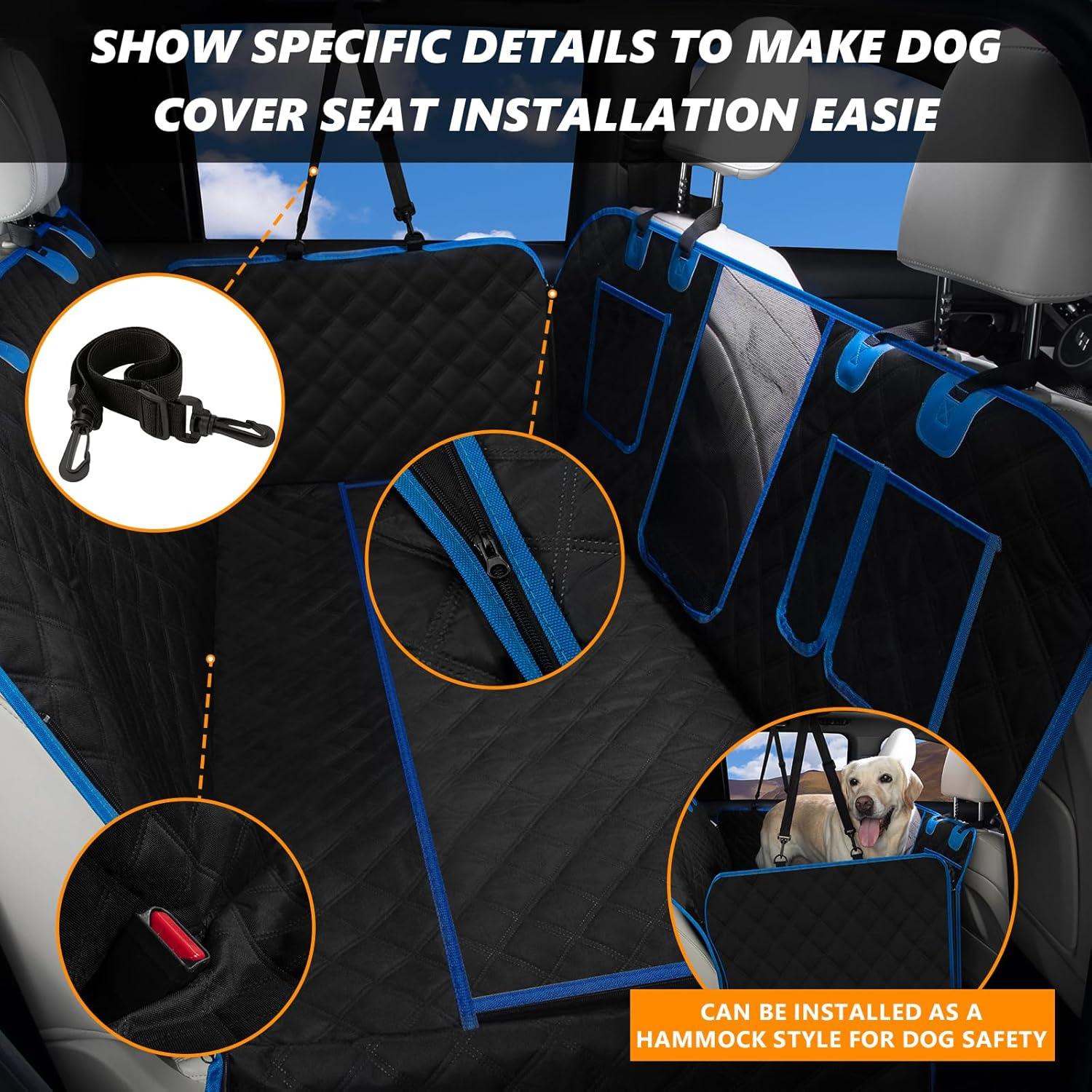 Funda de Asiento para Perros SVOPES con Fondo Duro 132x63.5cm Azul