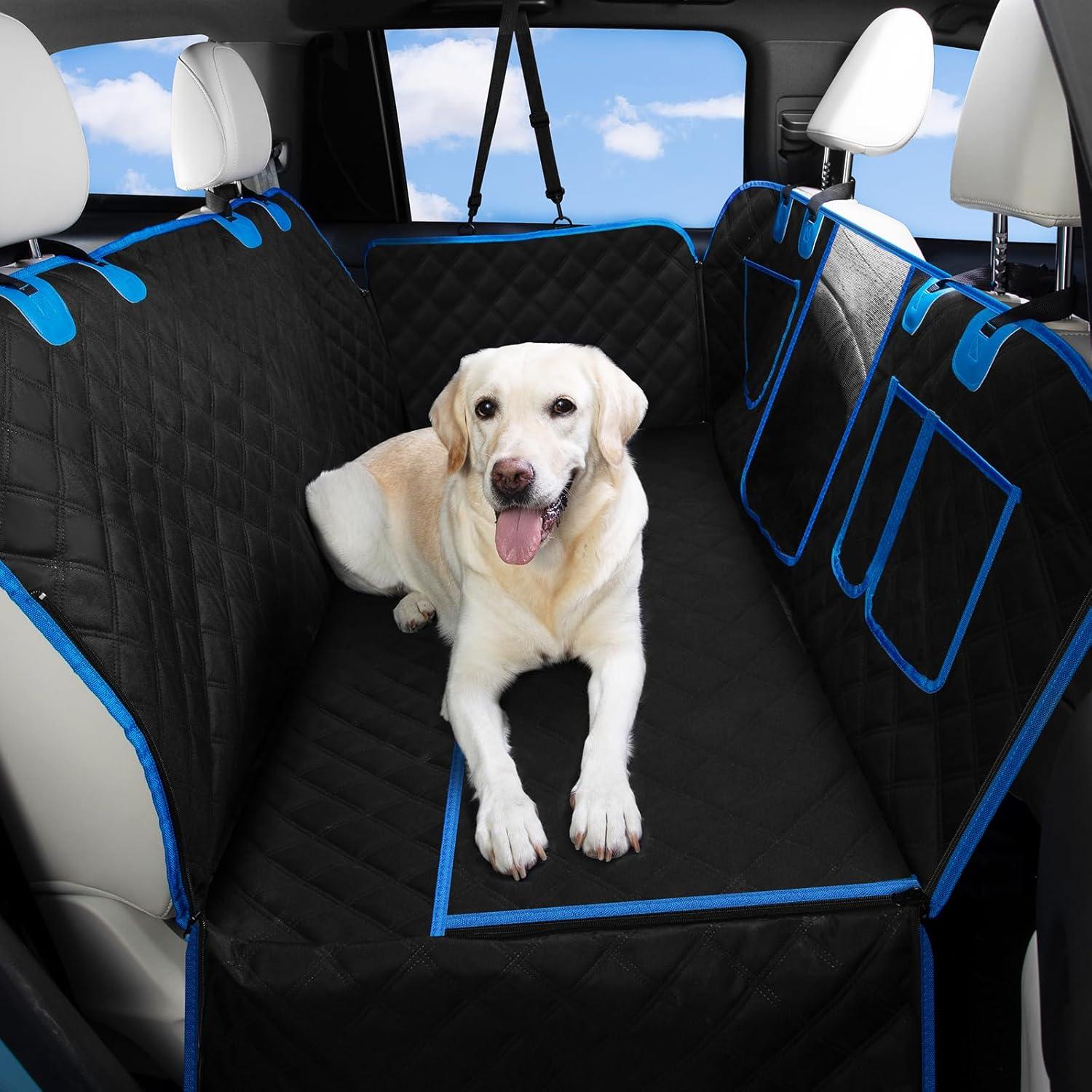 Funda de Asiento para Perros SVOPES con Fondo Duro 132x63.5cm Azul