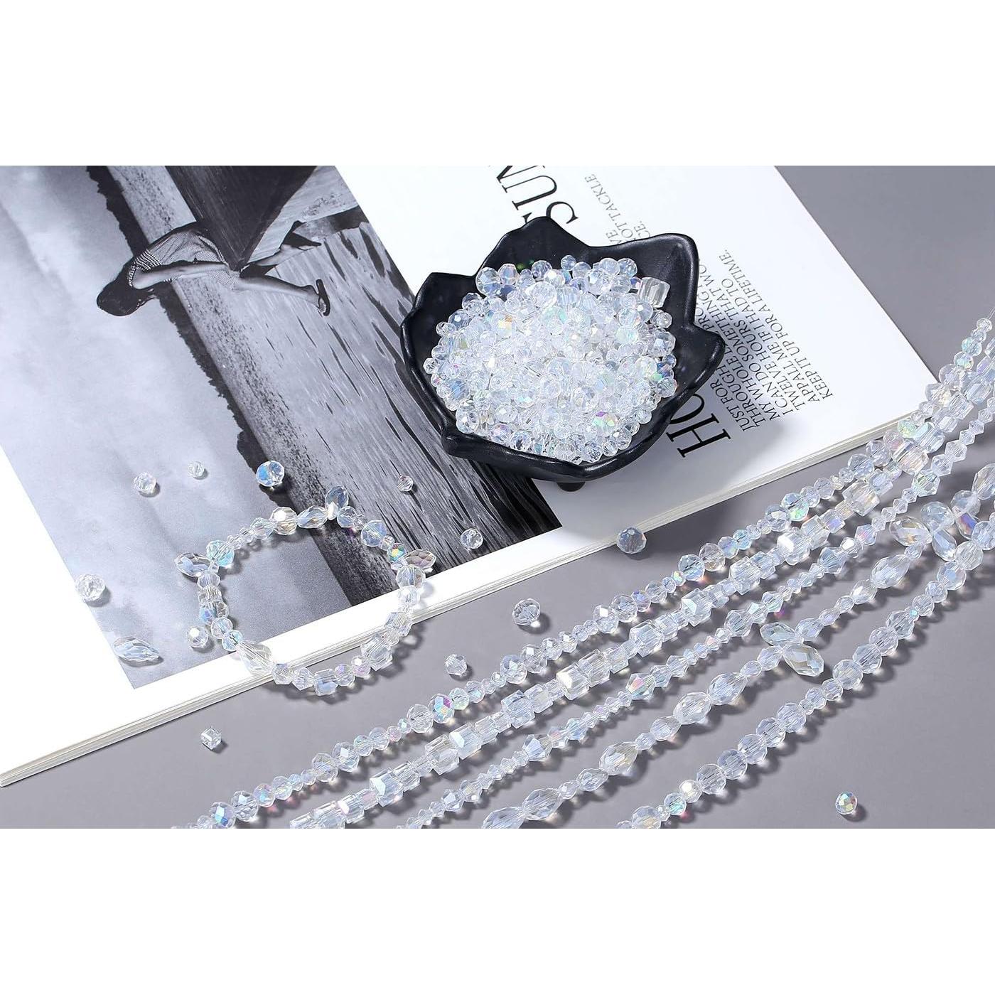 800 Perlas de Vidrio AB LAIDANLA para Joyería DIY 4-8 mm