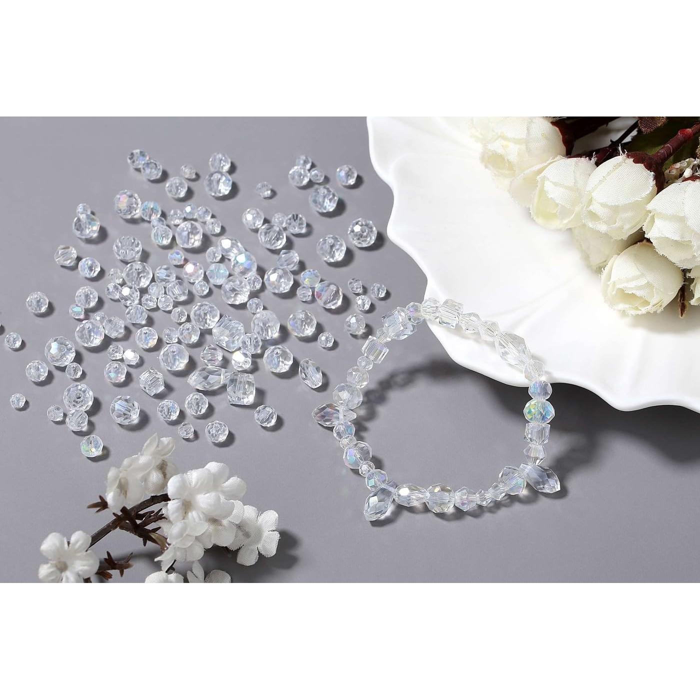 800 Perlas de Vidrio AB LAIDANLA para Joyería DIY 4-8 mm