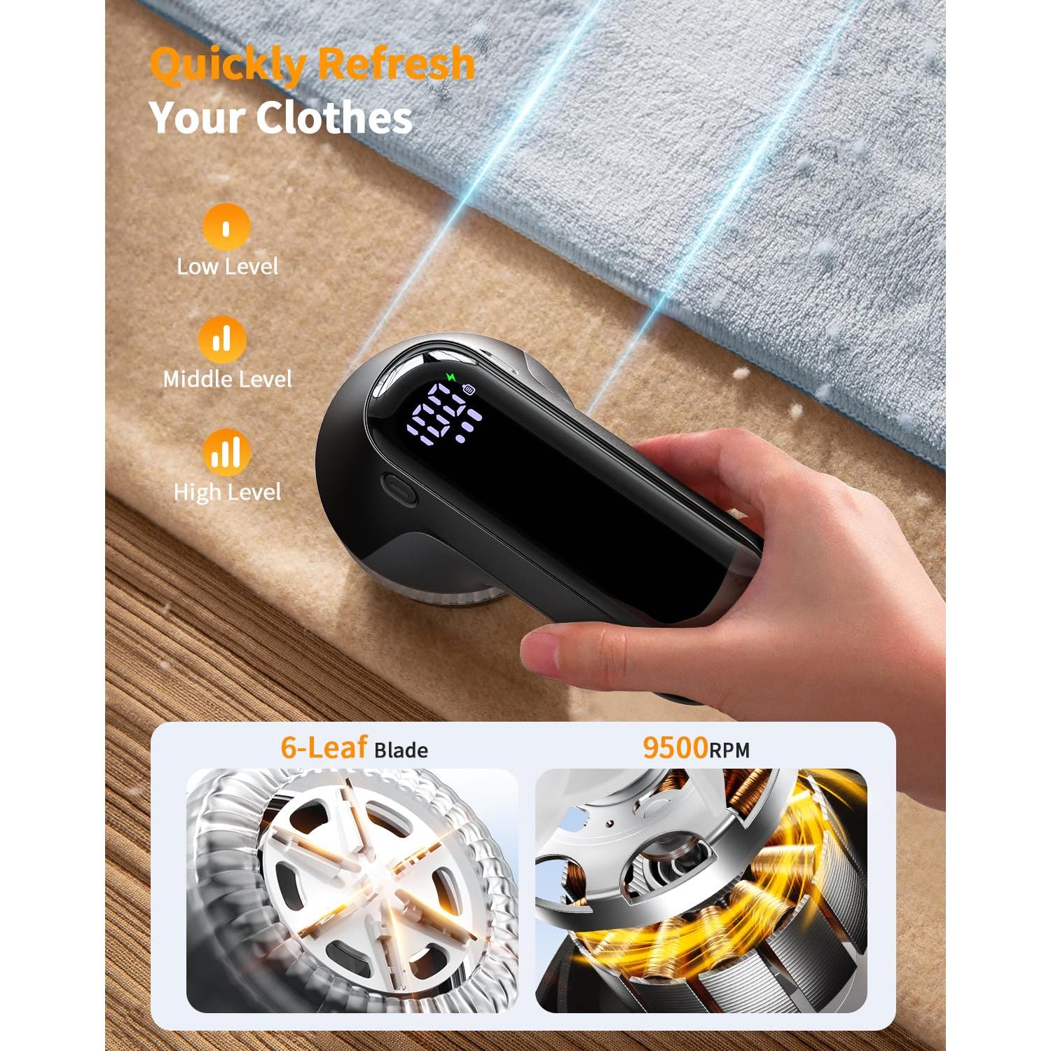 Raspador de Pelusa Antime YM05 Recargable con Pantalla LED