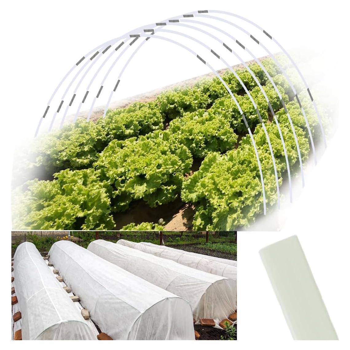 Arcos de Invernadero Sunwuk 20pcs Fibra de Vidrio Tamaño S