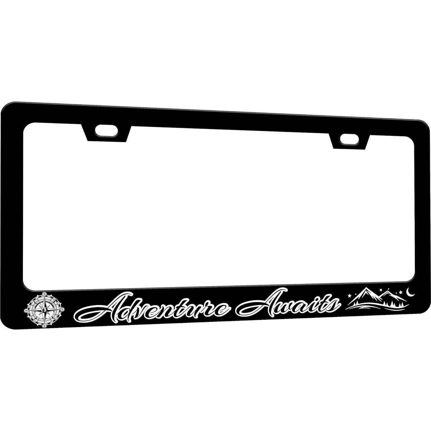 Marco de Placa de Licencia RTINRAN Aventura Espera 15x30 cm