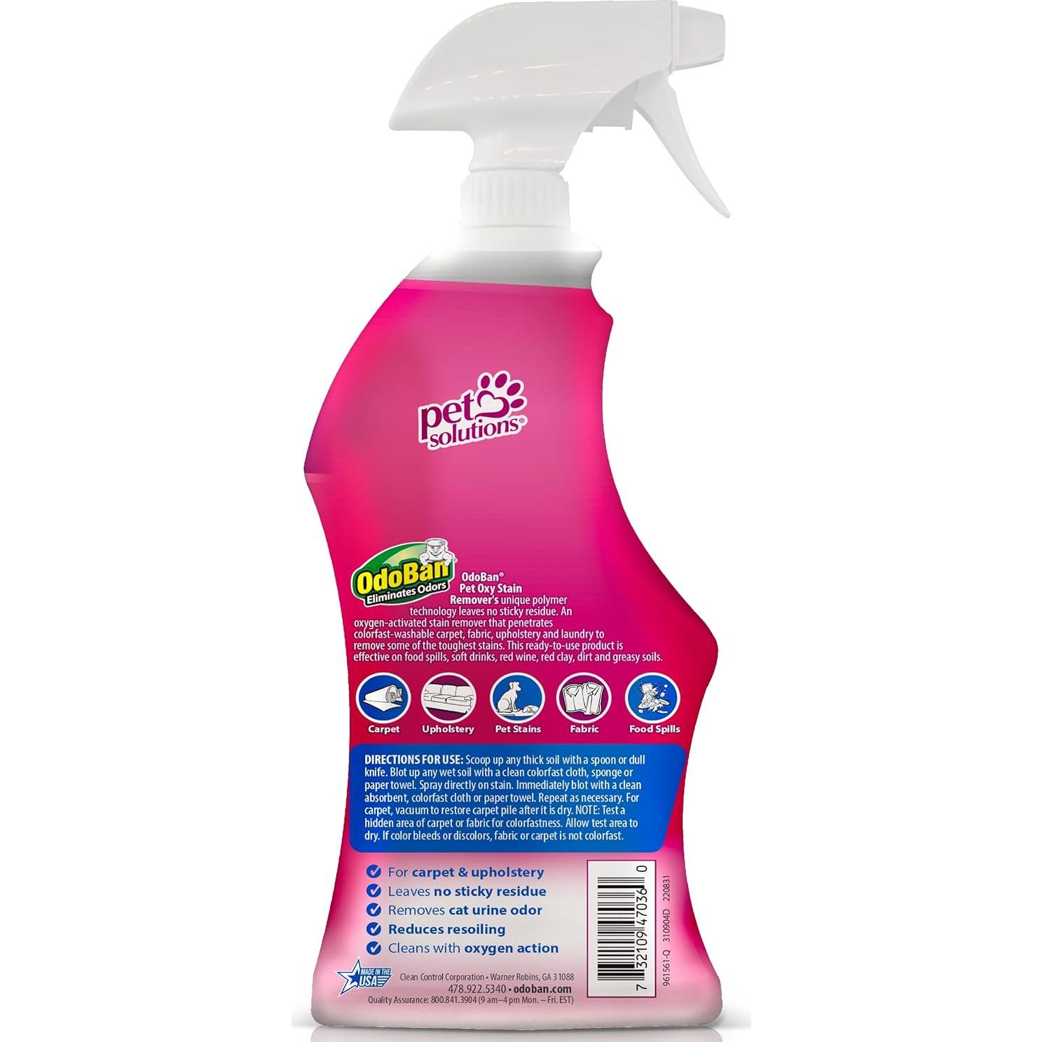 Kit de Limpieza para Mascotas OdoBan - 1 Galón + Spray 32 Oz