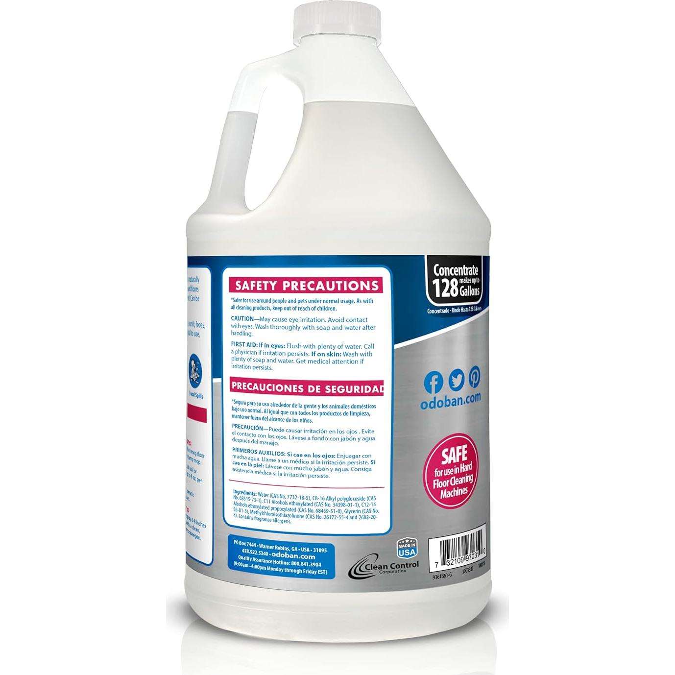 Kit de Limpieza para Mascotas OdoBan - 1 Galón + Spray 32 Oz