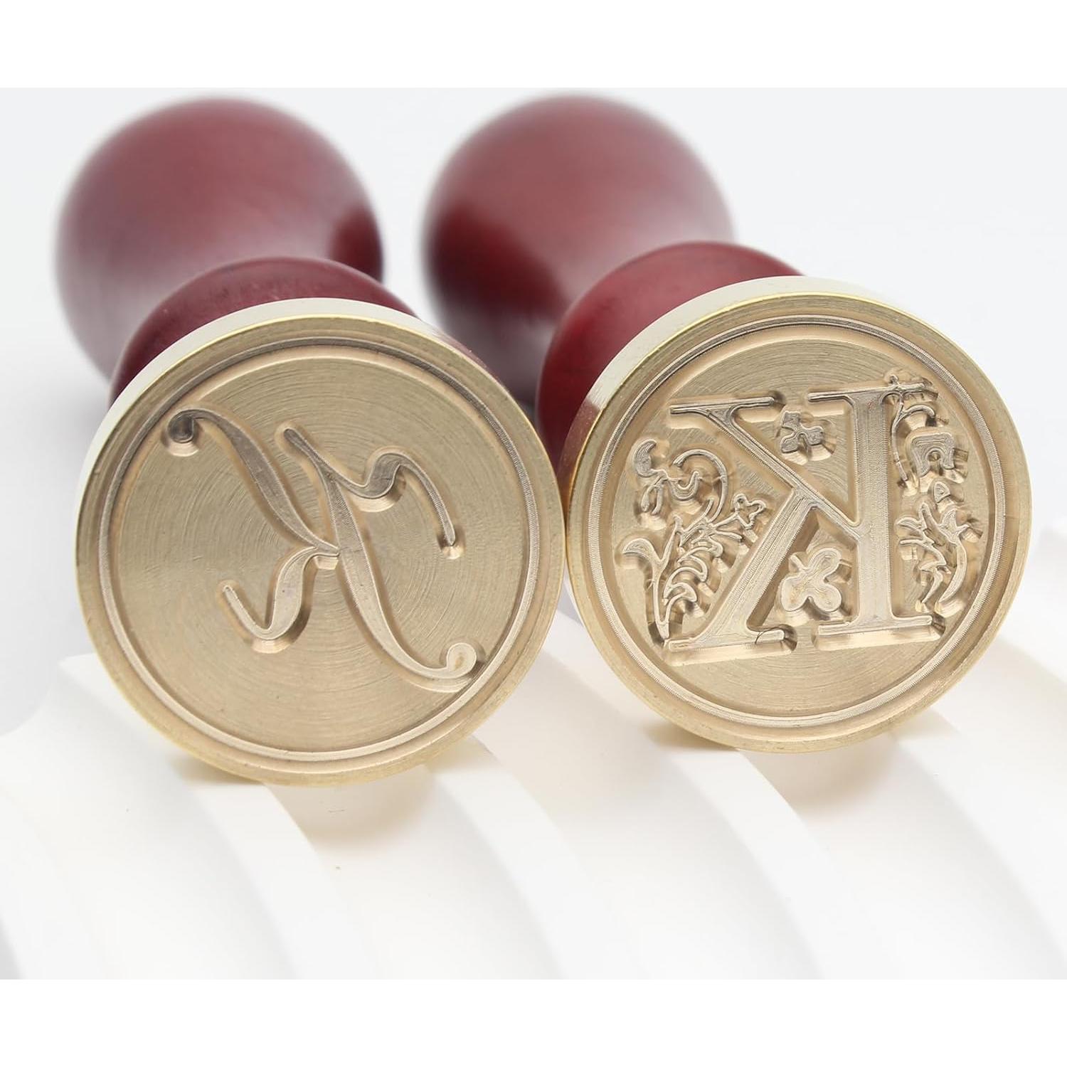 Kit de Sello de Cera Andotopee Inicial K con 200 Perlas