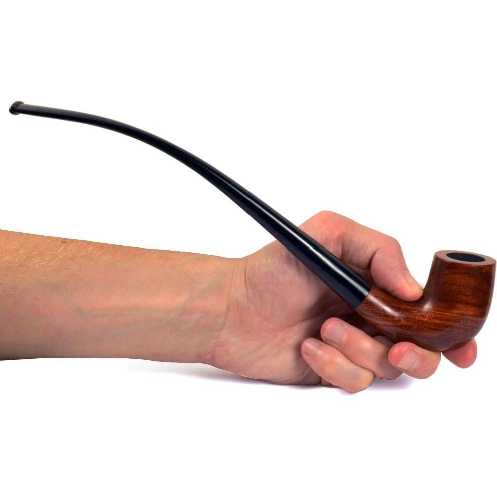 Pipa de Tabaco de Madera Peral 26cm con Filtro 9mm